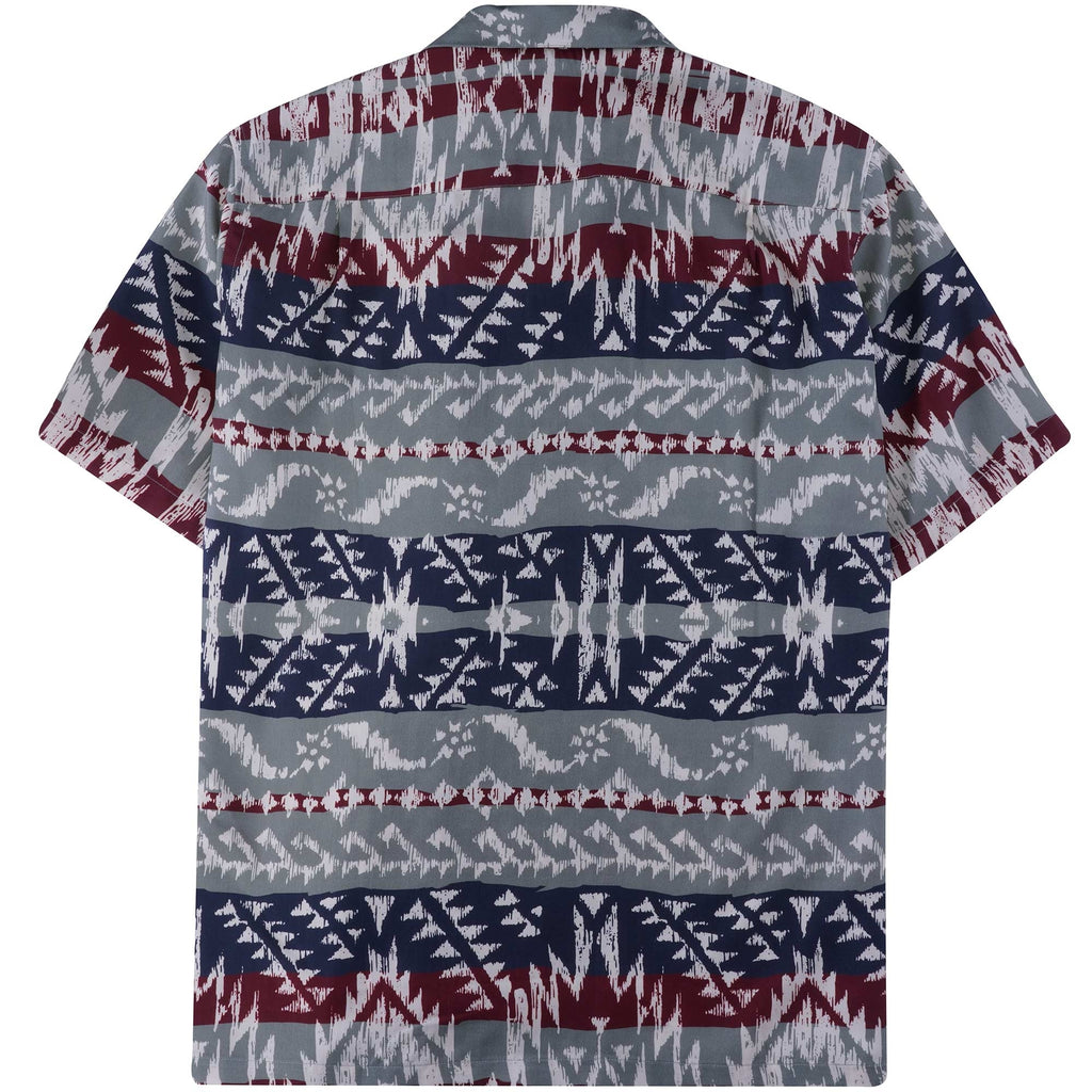 Portuguese Flannel Toki Shirt - Blue/Grey/Red