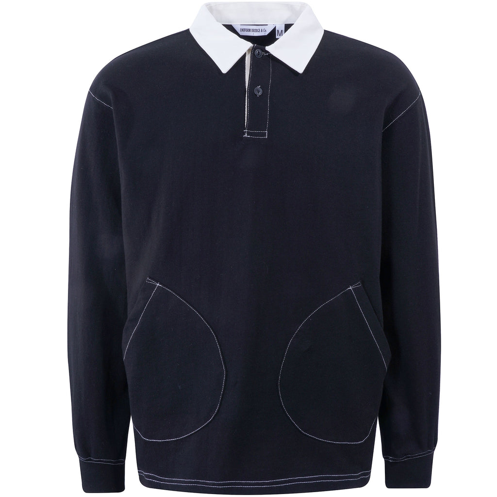 Uniform Bridge Pocket Stitch Polo Shirt - Black