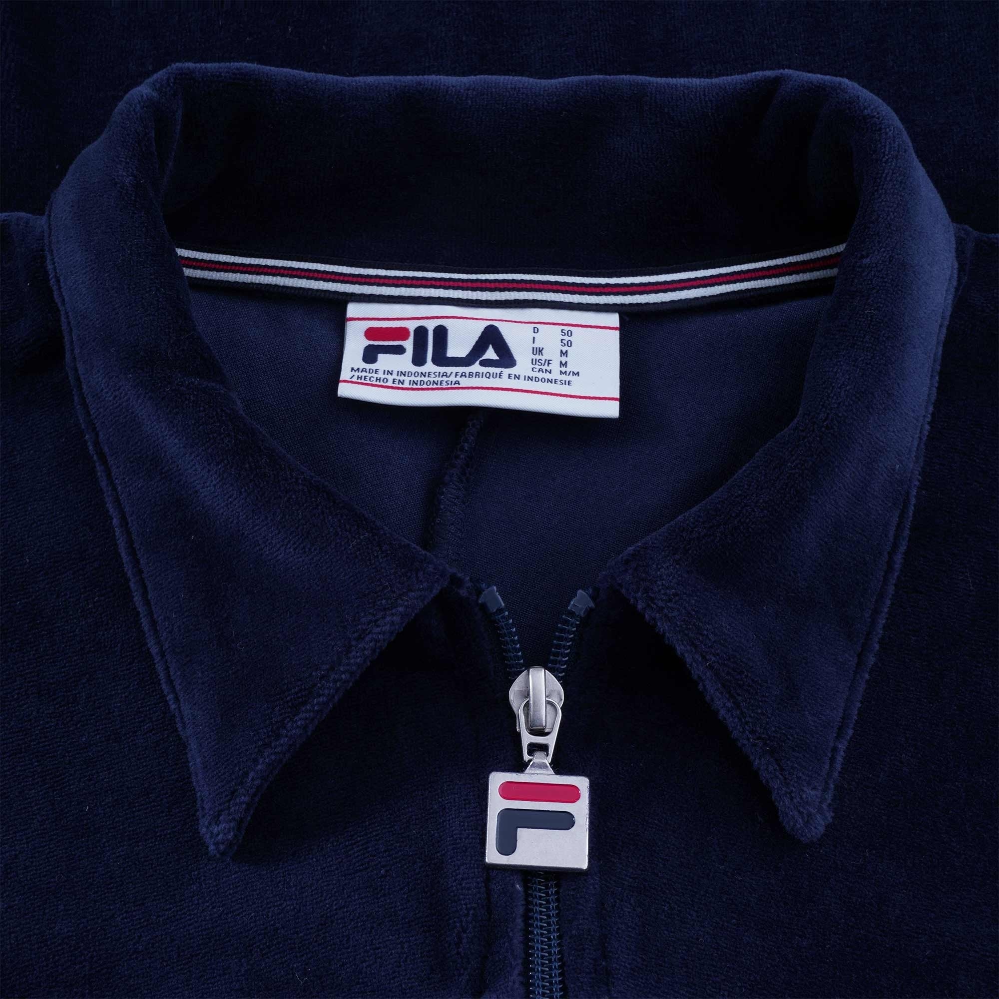 Fila Vintage Verdy Velour Track Jacket - Navy
