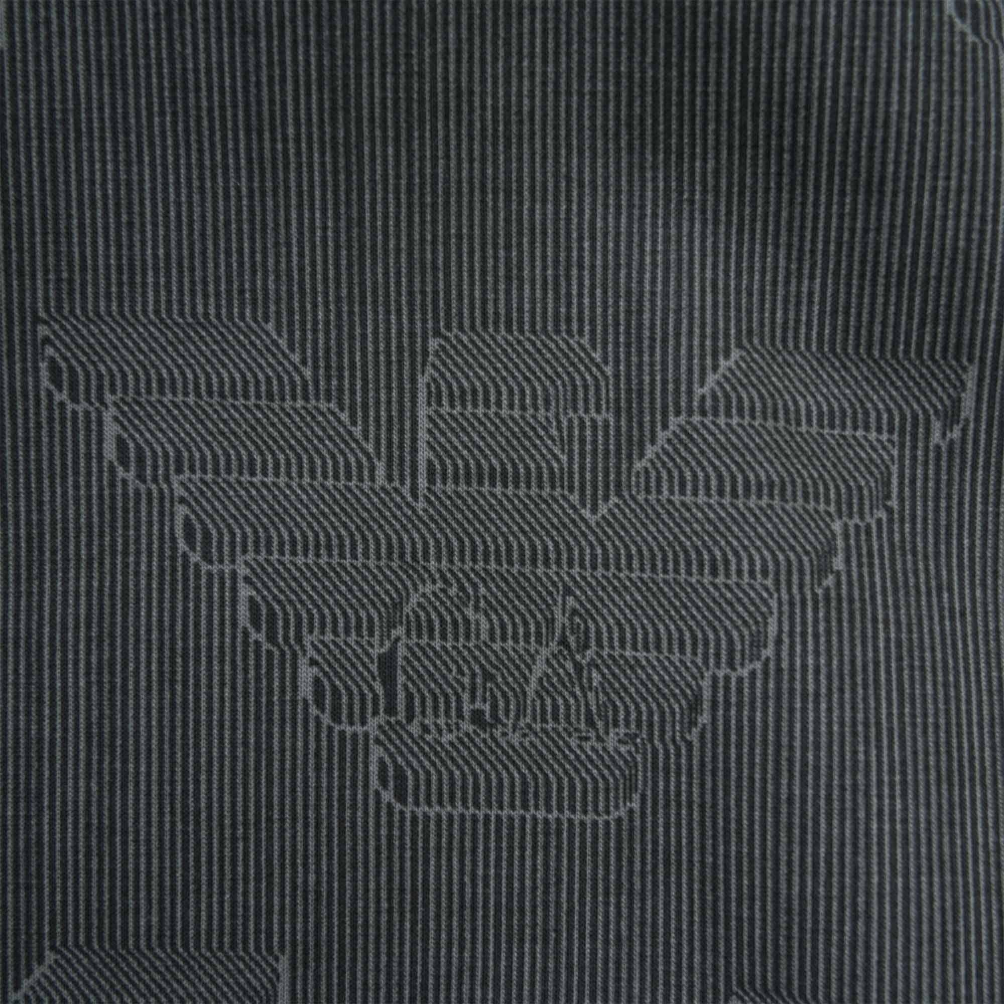Emporio Armani 637 Hooded Sweatshirt with All-over Op-art Eagle - Dark Grey