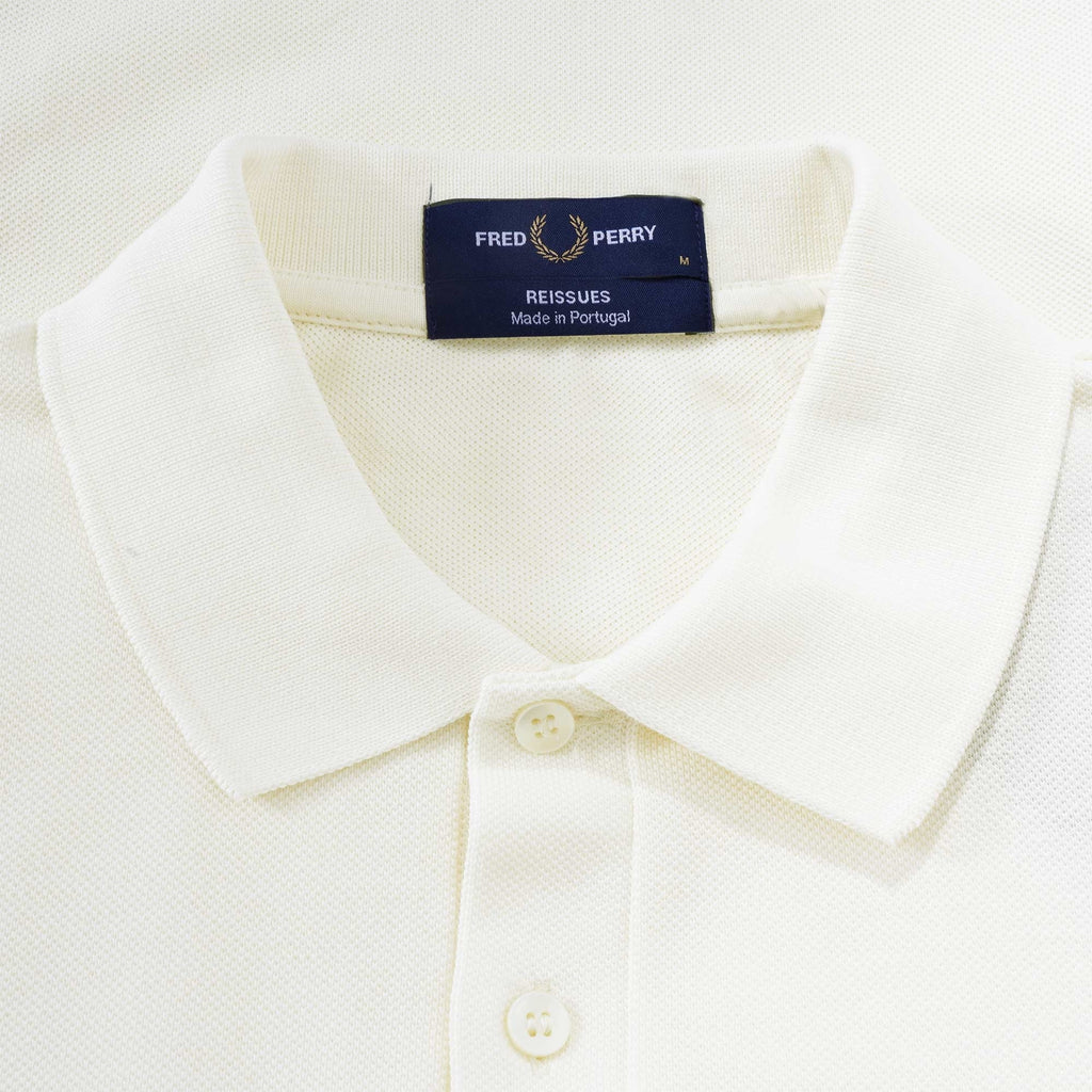 Fred Perry Reissues M3 Towelling Panel Polo Shirt - Ecru