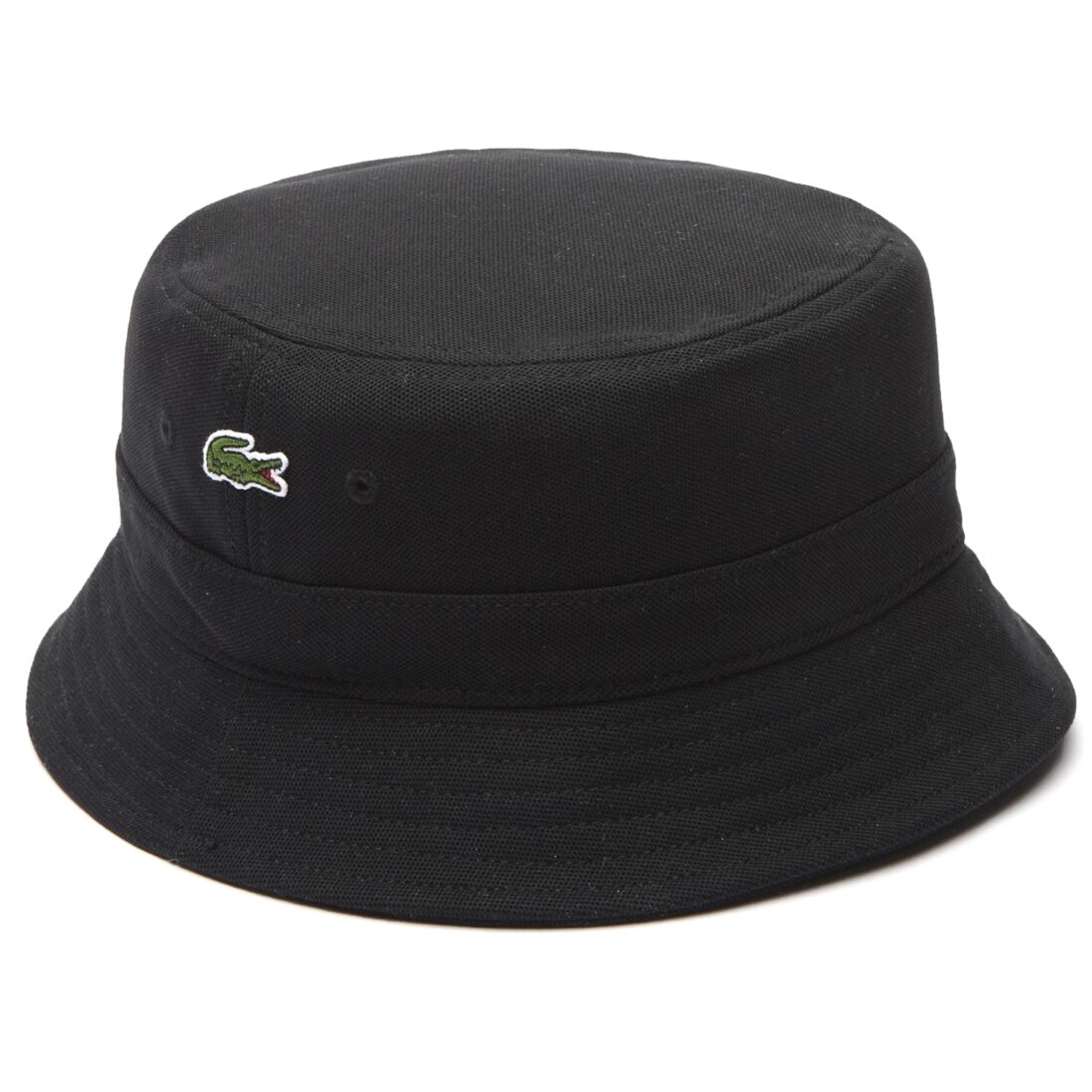 Lacoste Cotton Bucket Hat - Black