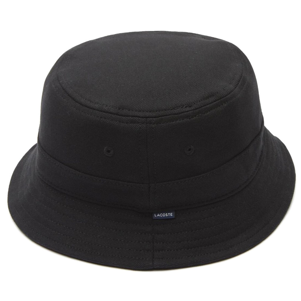 Lacoste Cotton Bucket Hat - Black