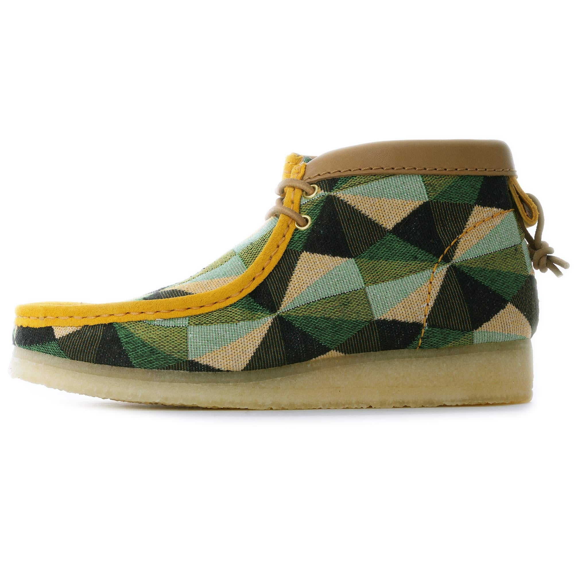 Clarks Originals Wallabee Boot - Green/Yellow/Black