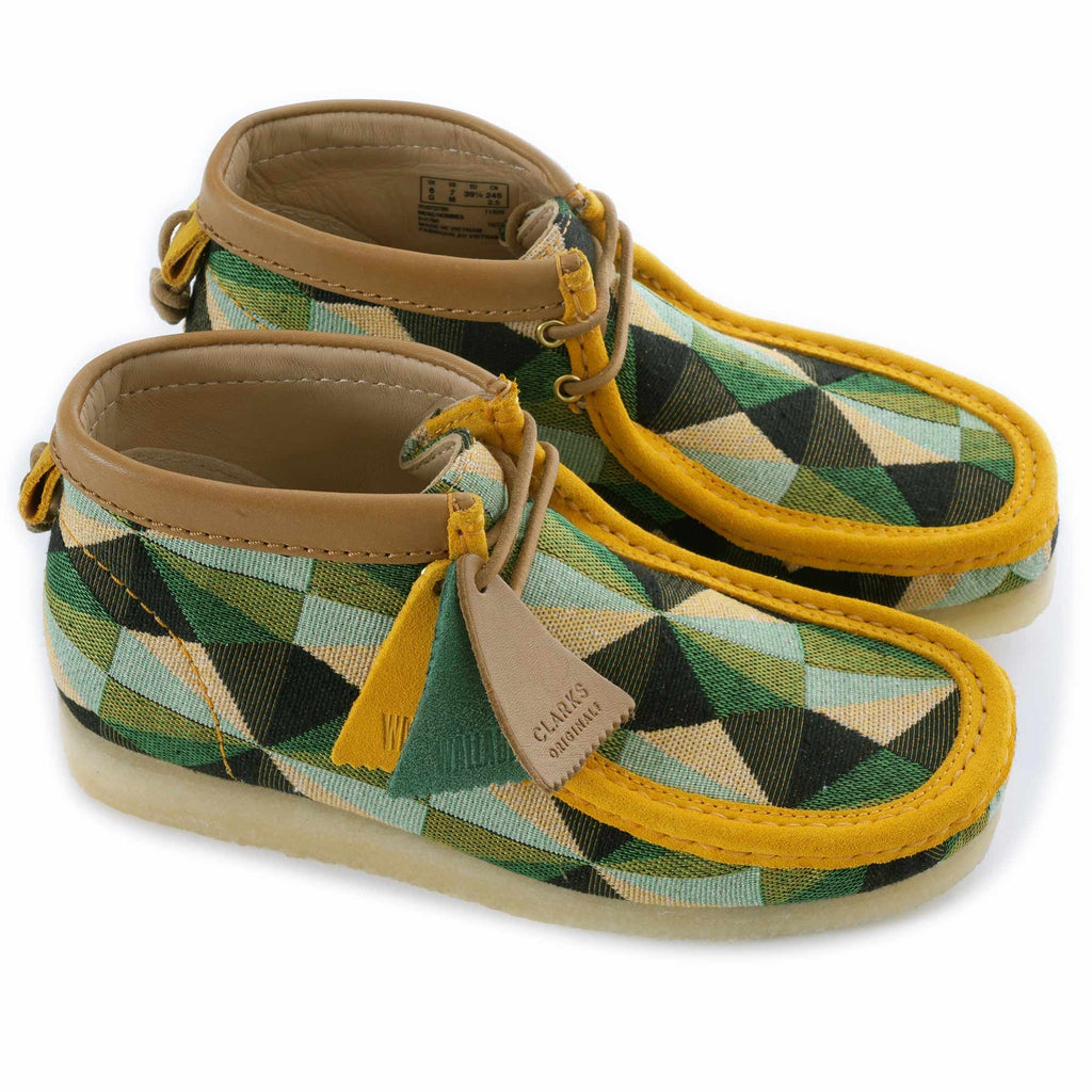 Clarks Originals Wallabee Boot - Green/Yellow/Black