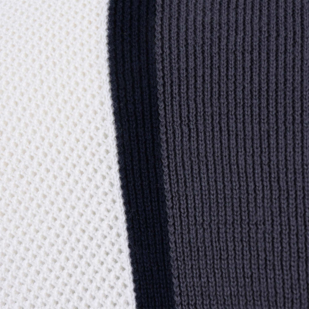 Fred Perry Striped Zip-Through Cardigan - Navy