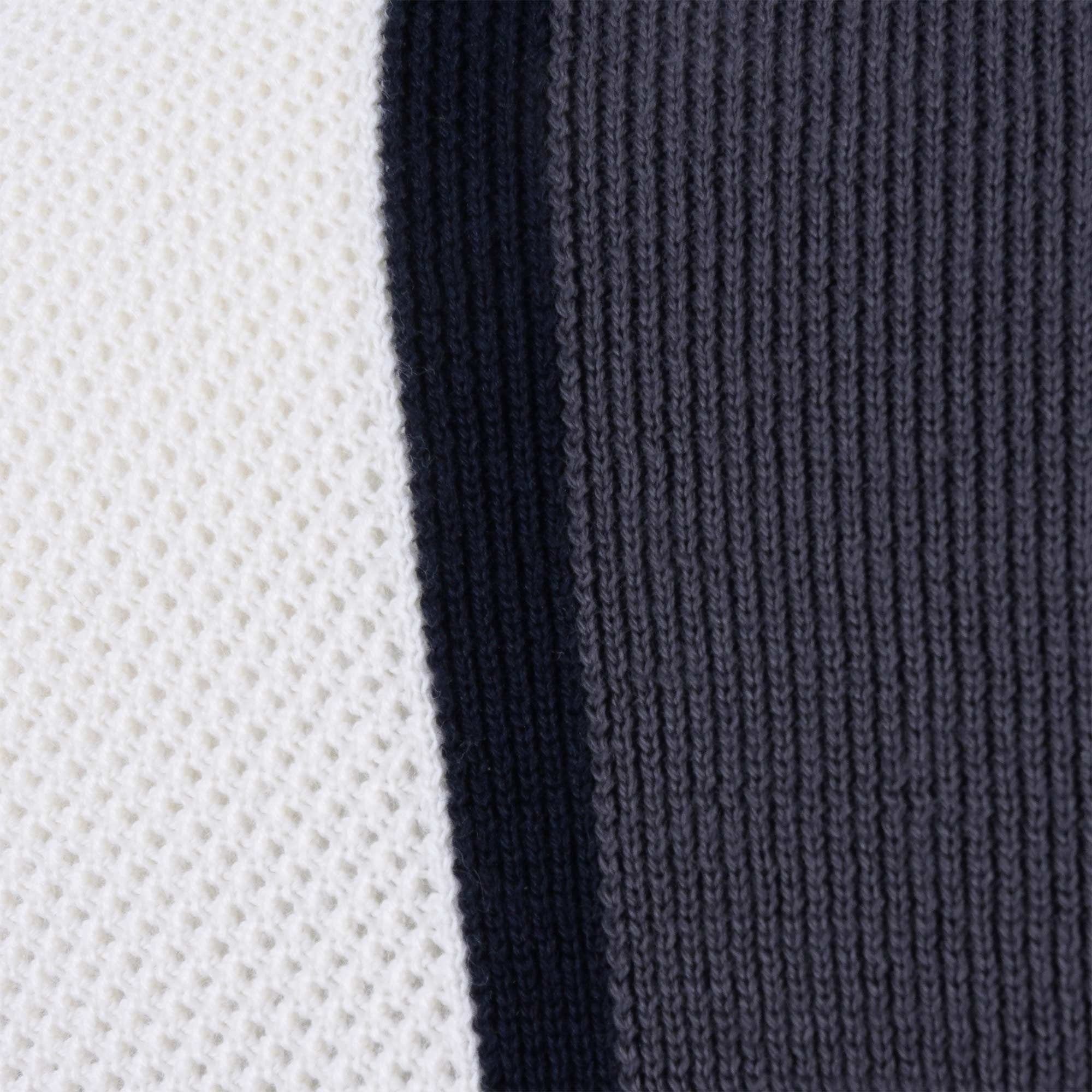 Fred Perry Striped Zip-Through Cardigan - Navy