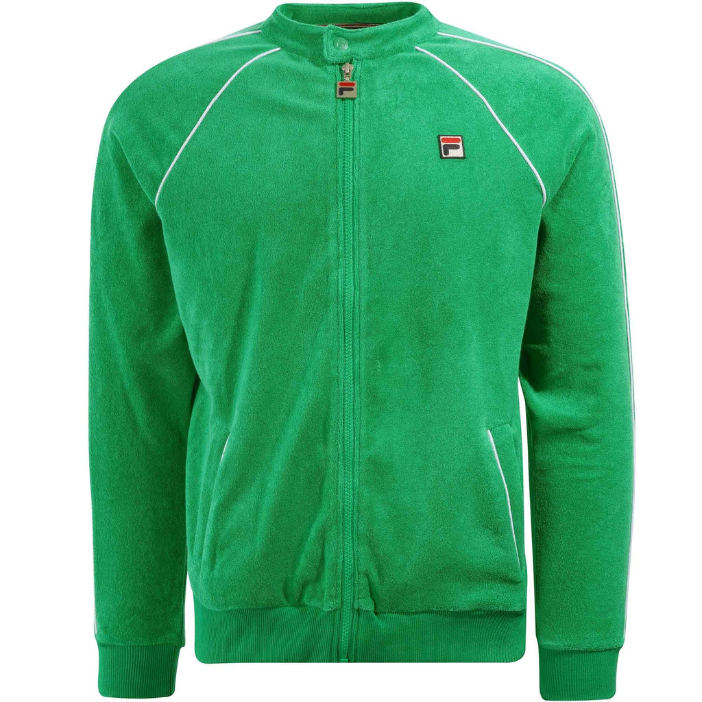 Fila Vintage Grasso Towelling Track Jacket - Jelly Bean