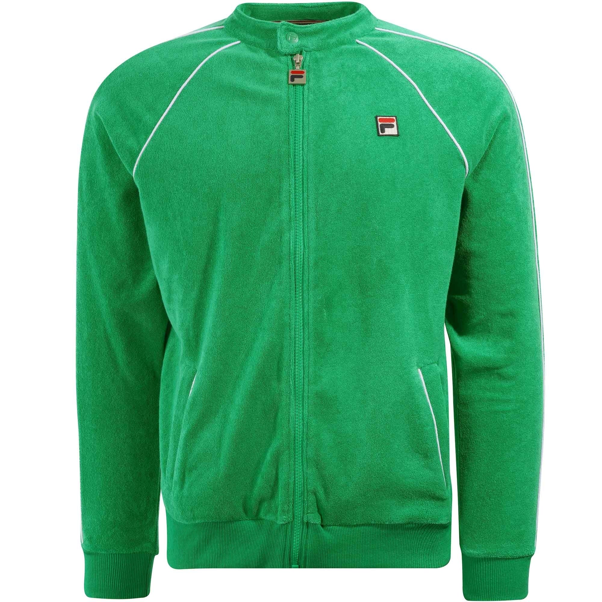 Fila Vintage Grasso Towelling Track Jacket - Jelly Bean