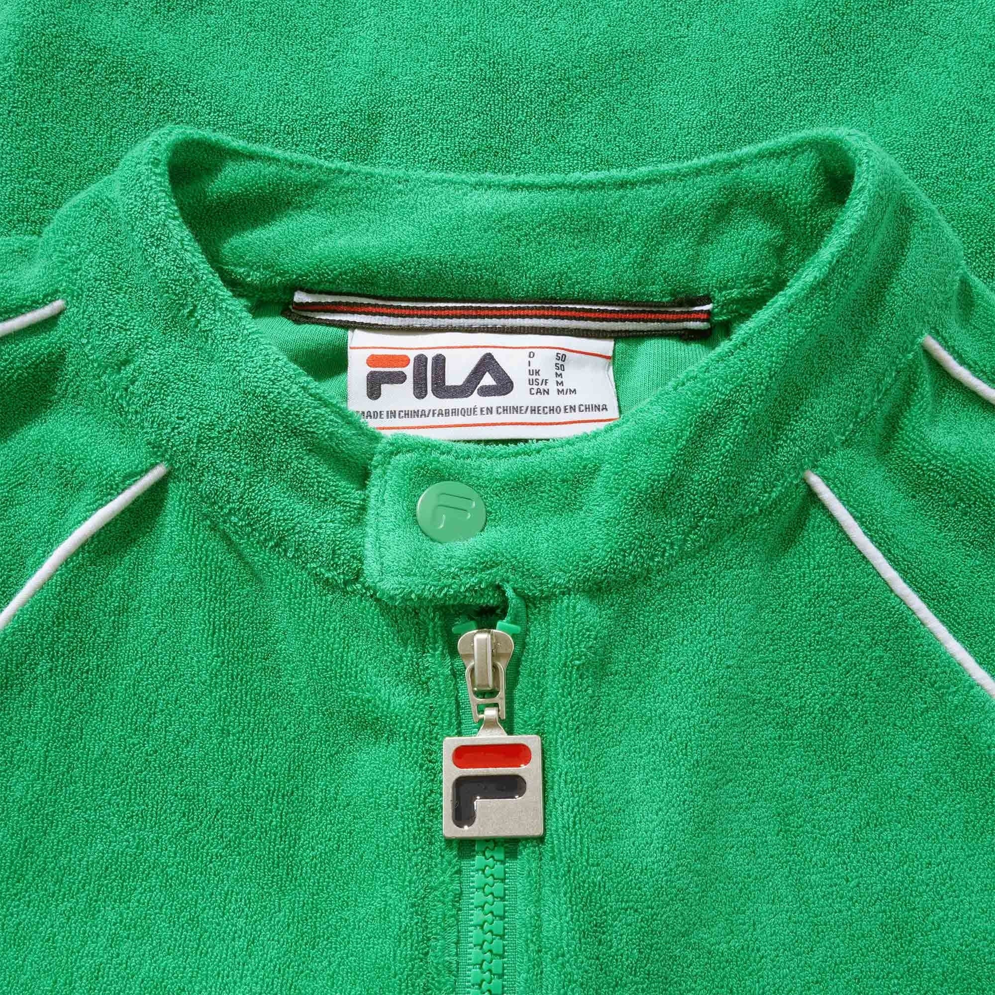 Fila Vintage Grasso Towelling Track Jacket - Jelly Bean