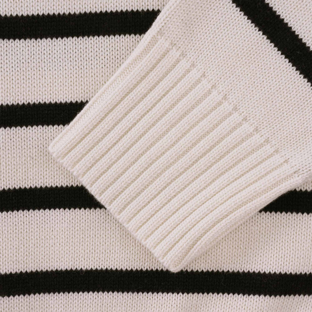 AMI De Coeur Striped Sweater - White