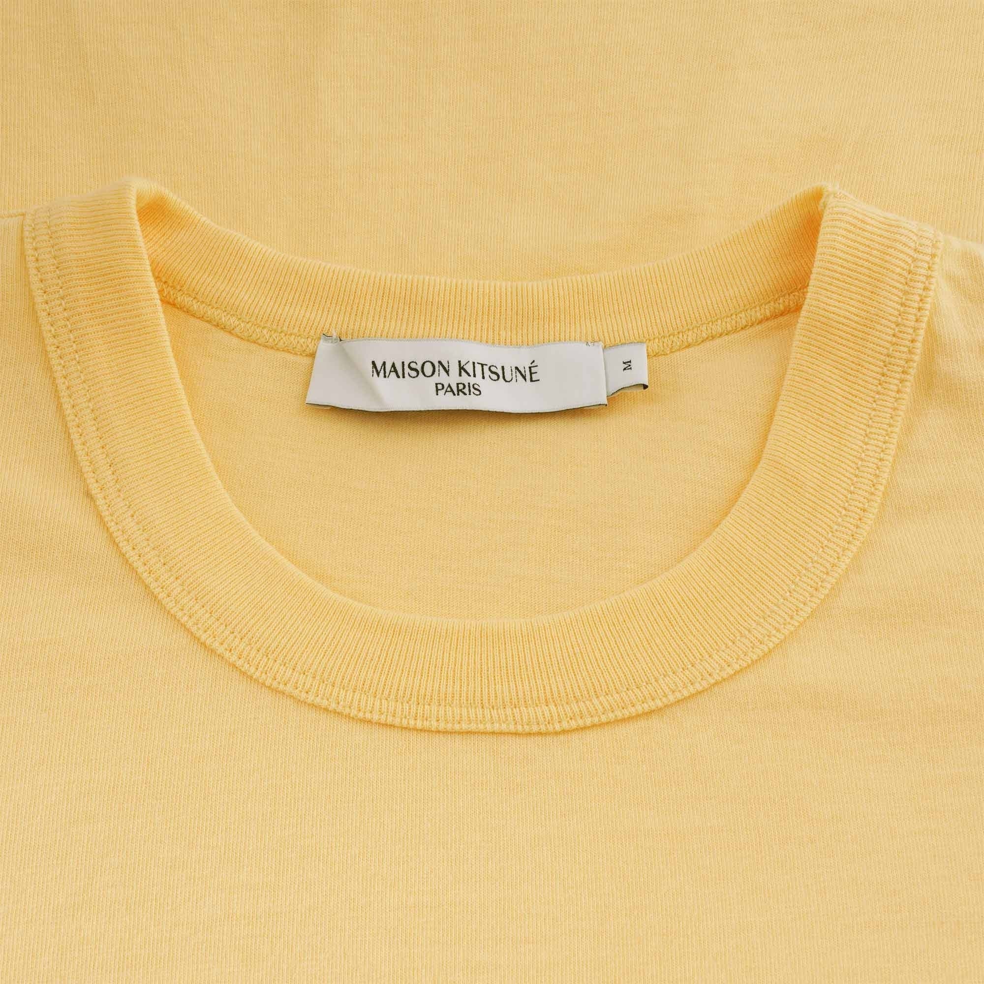 Maison Kitsune Grey Fox Head Patch Classic T-Shirt - Pale Orange