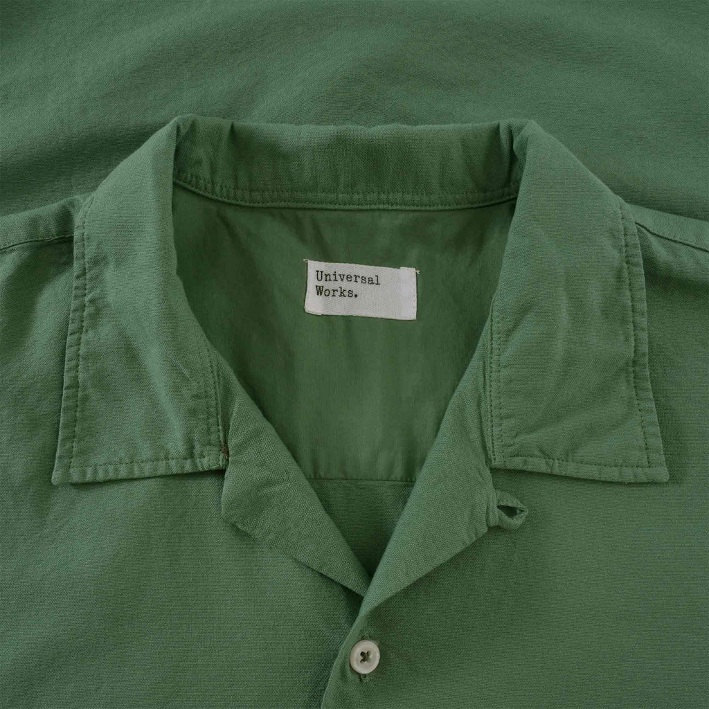 Universal Works Camp Shirt - Green Oxford