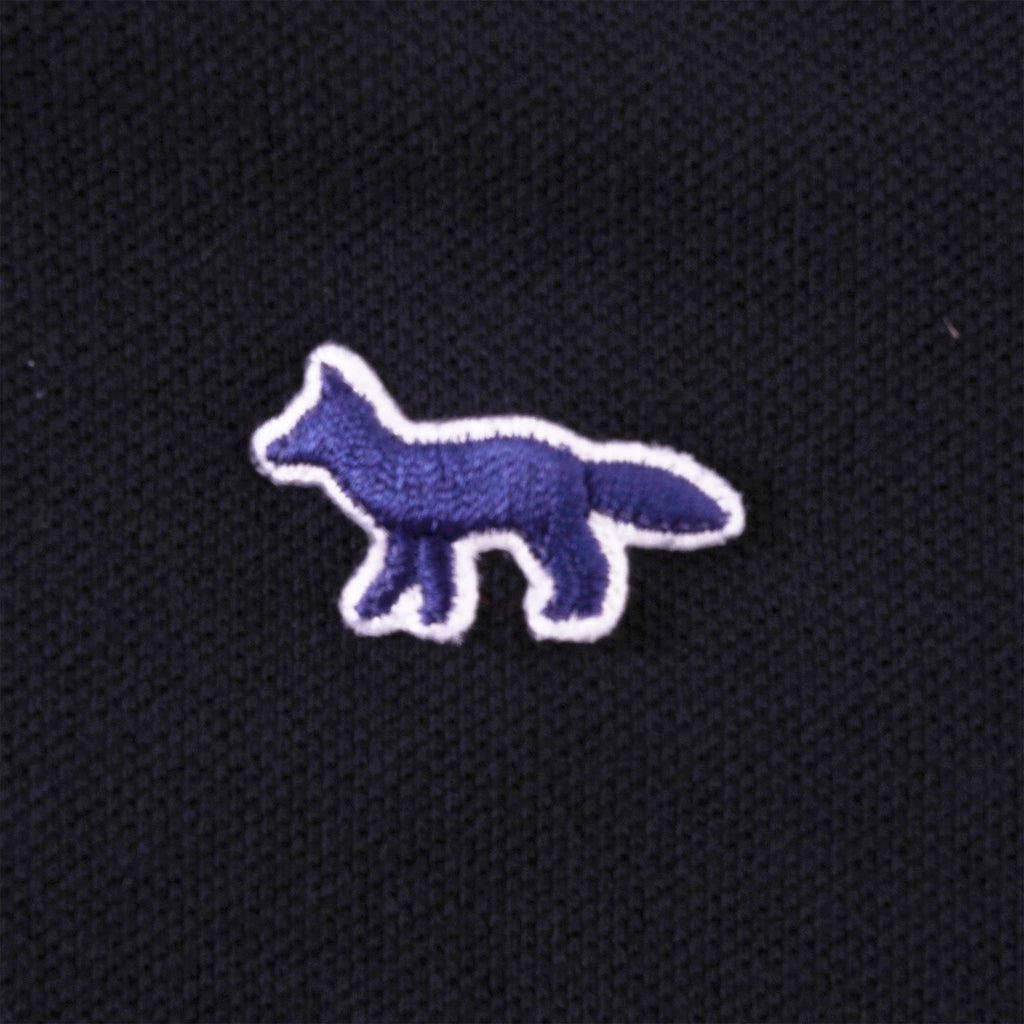Maison Kitsune Navy Fox Patch Classic Polo Shirt - Black