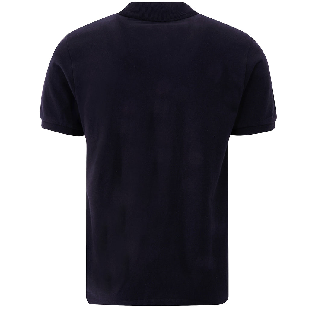 Maison Kitsune Navy Fox Patch Classic Polo Shirt - Black