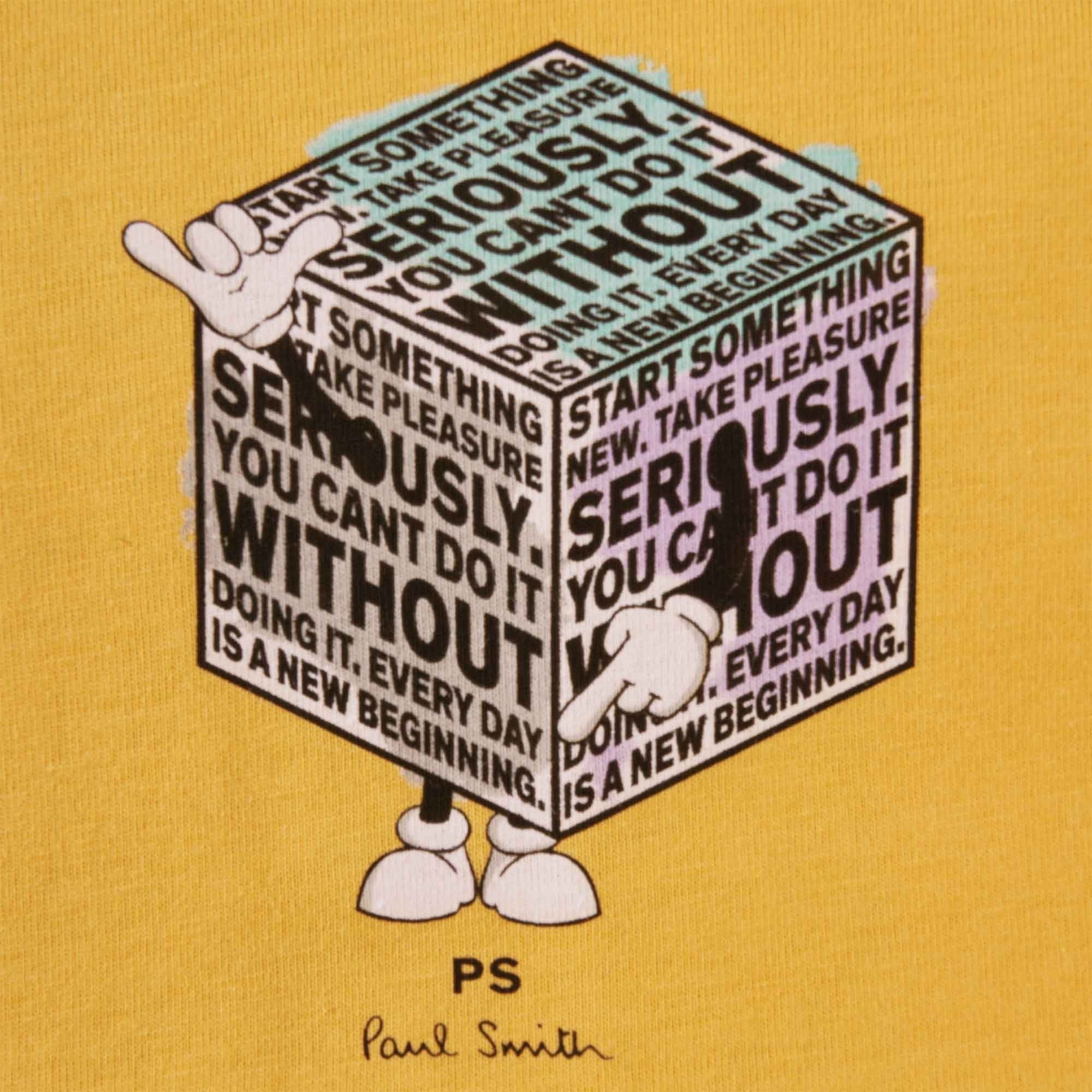 Paul Smith Cubeman T-Shirt - Yellow
