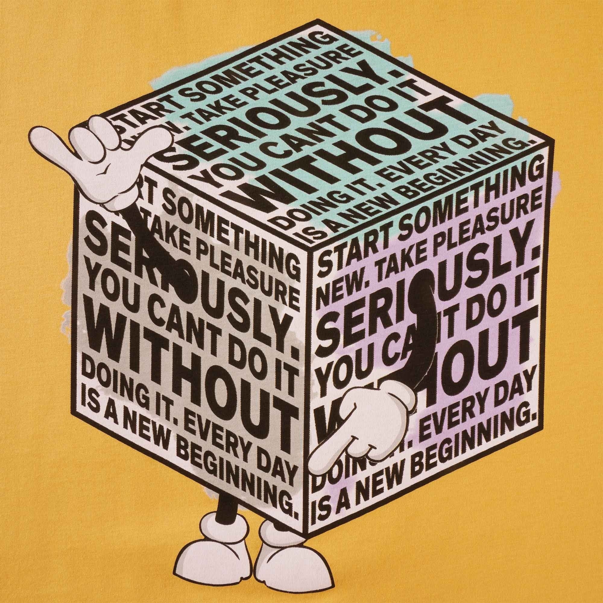 Paul Smith Cubeman T-Shirt - Yellow