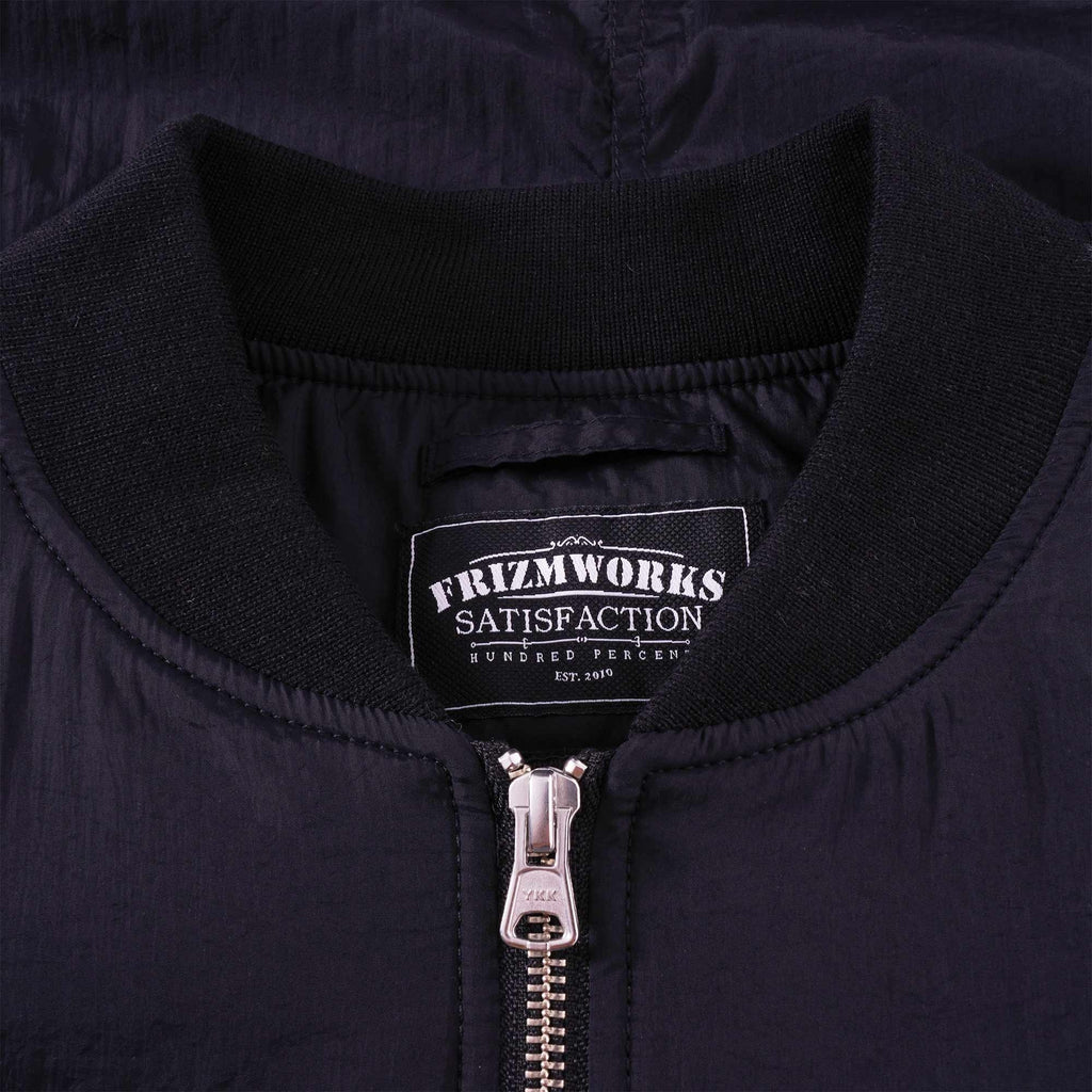 FrizmWORKS Silent MA-1 Flight Jacket - Black