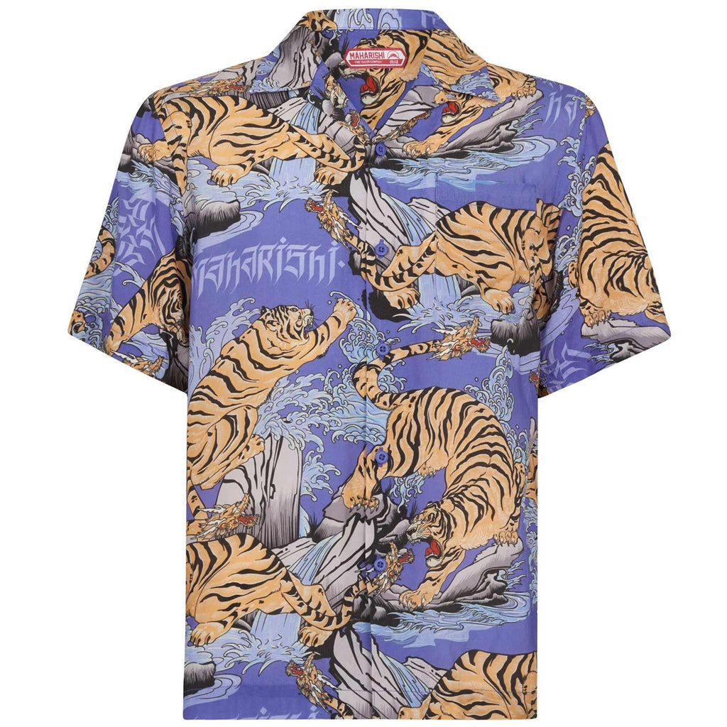 Maharishi Tiger Camp Collar Shirt - Blue