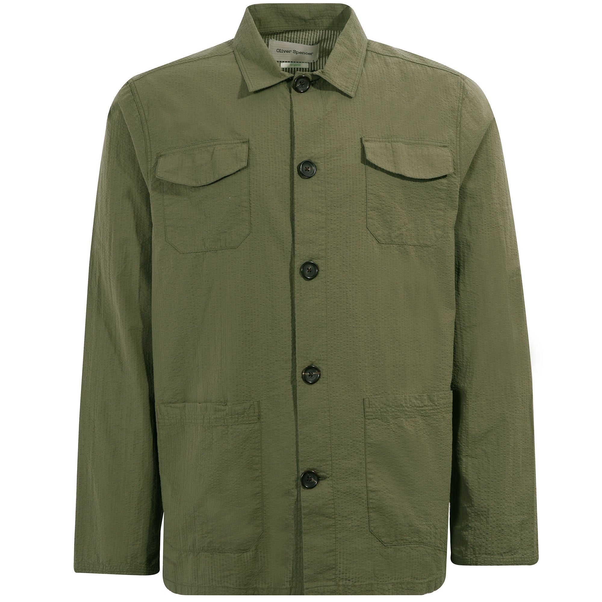 Oliver Spencer Hockney Shirt Jacket - Newlyn Green