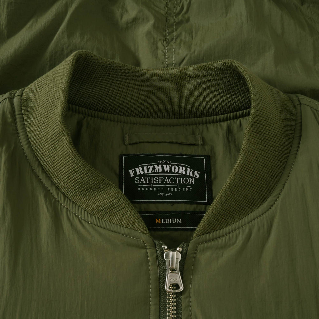 FrizmWORKS Silent MA-1 Flight Jacket - Olive