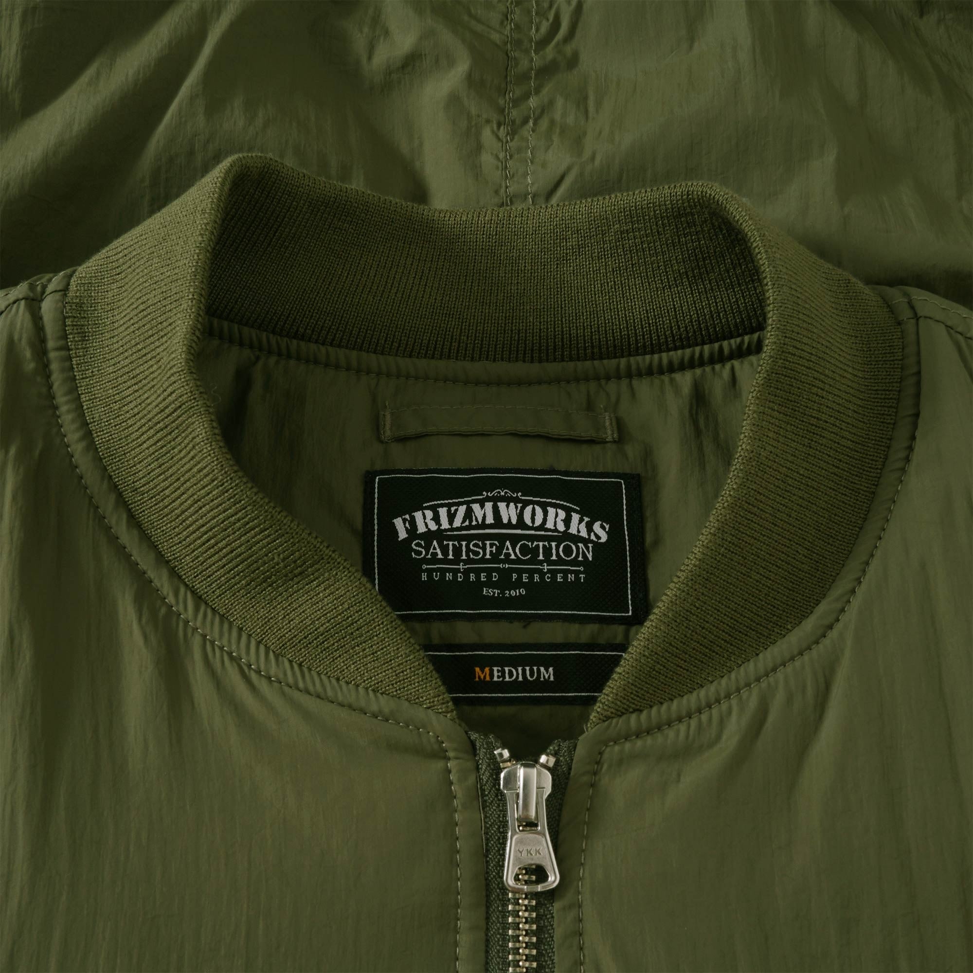 FrizmWORKS Silent MA-1 Flight Jacket - Olive