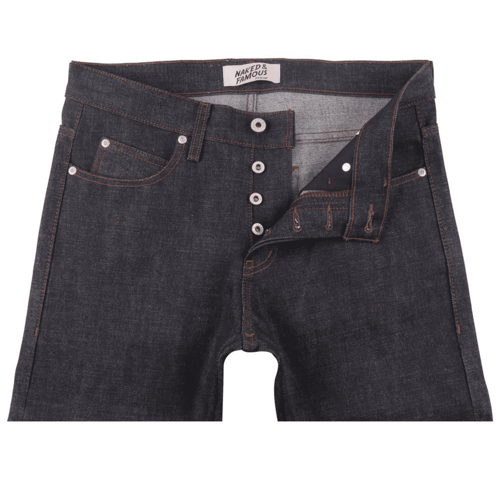 Naked and Famous Denim Super Guy Deep Indigo Rigid Selvedge - Indigo