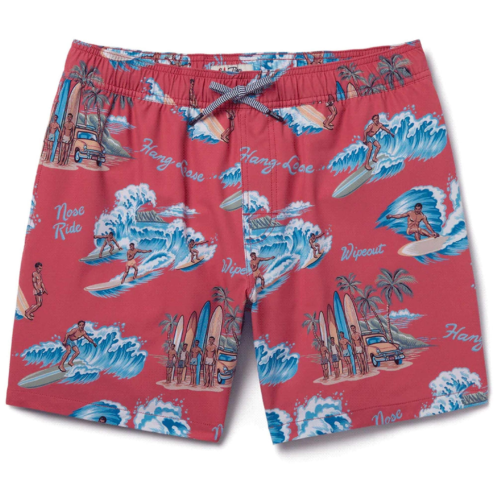 Reyn Spooner Waveriders Swimsuit - Vintage Red