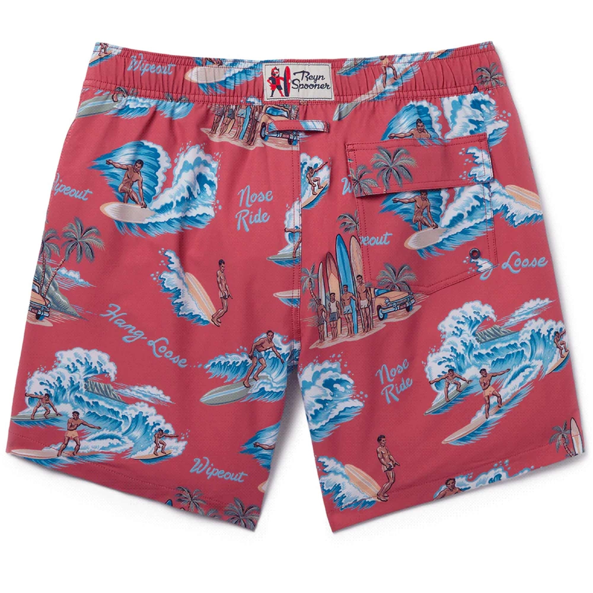 Reyn Spooner Waveriders Swimsuit - Vintage Red