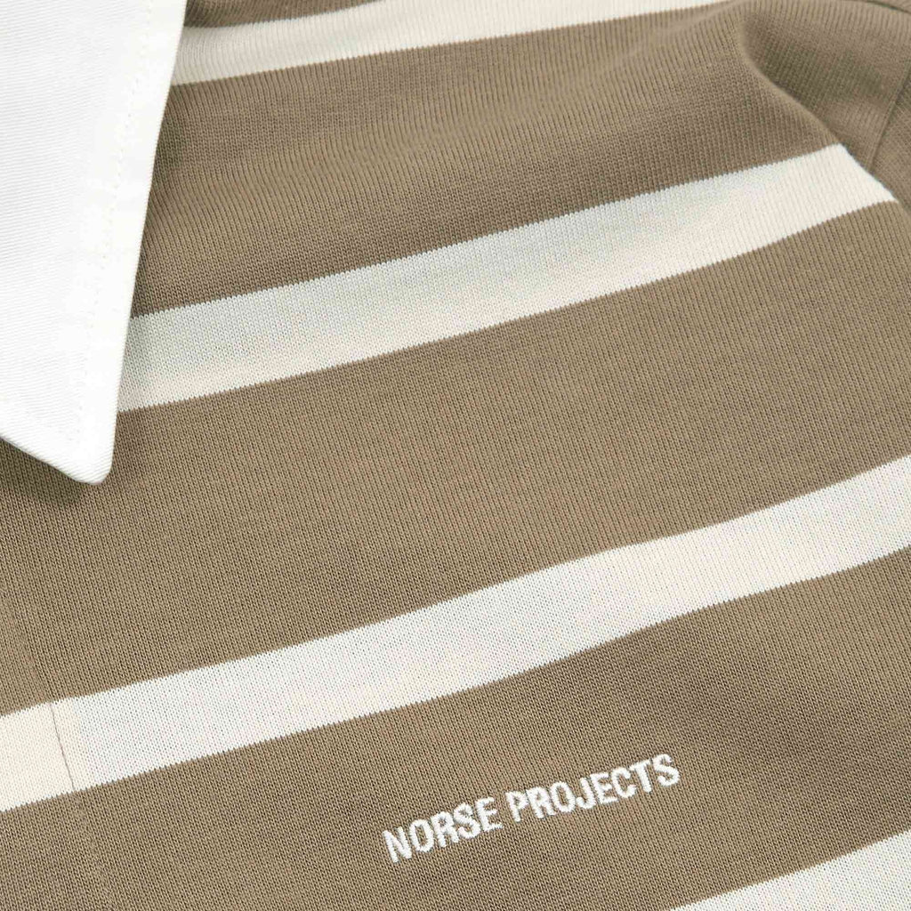 Norse Projects Ruben Bold Stripe Shirt - Utility Khaki