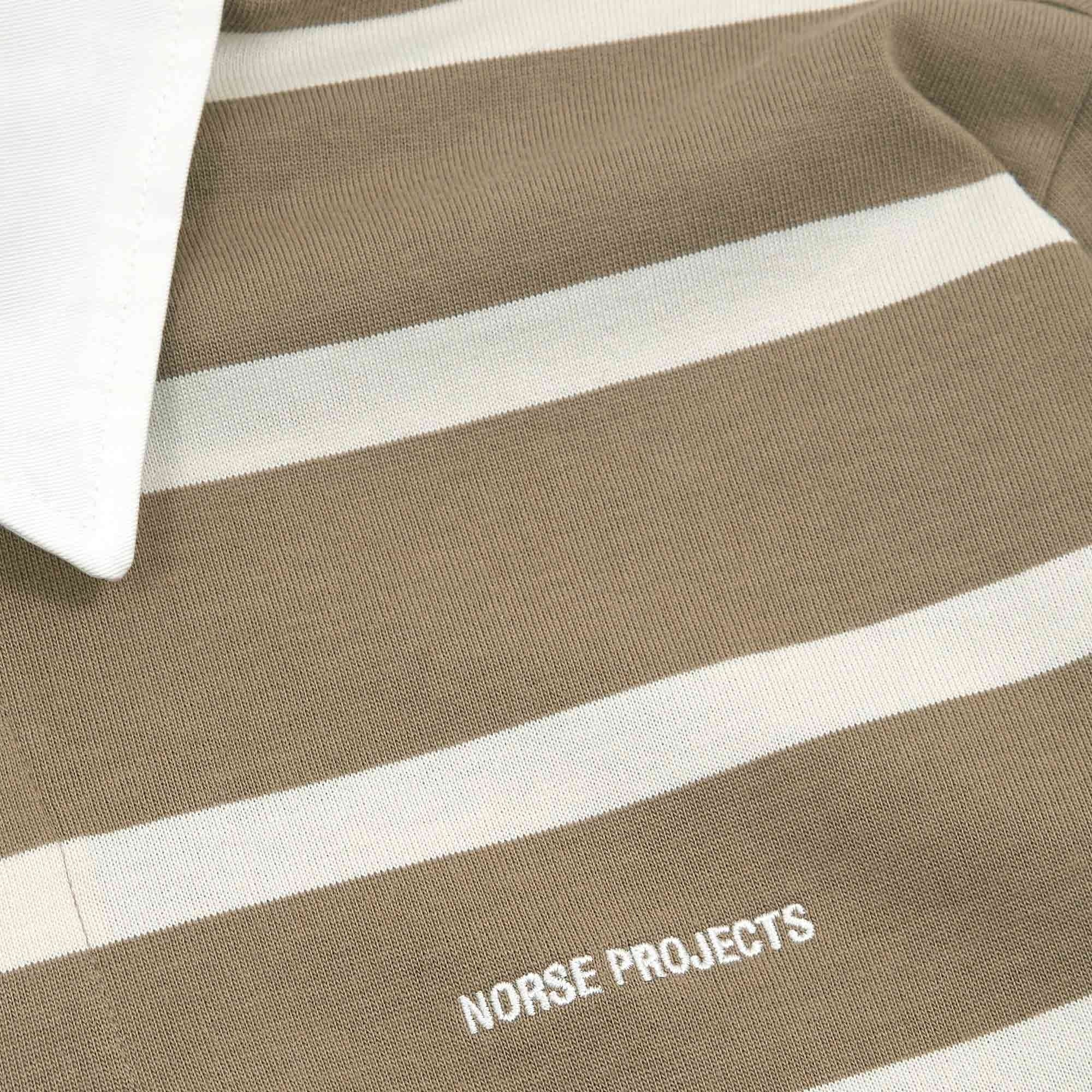 Norse Projects Ruben Bold Stripe Shirt - Utility Khaki