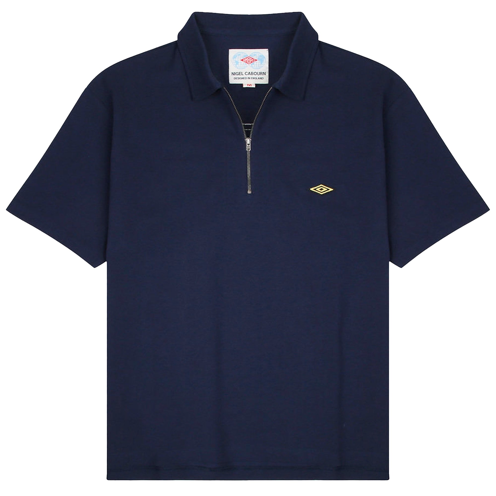 Nigel Cabourn x Umbro Half Zip Polo - French Navy