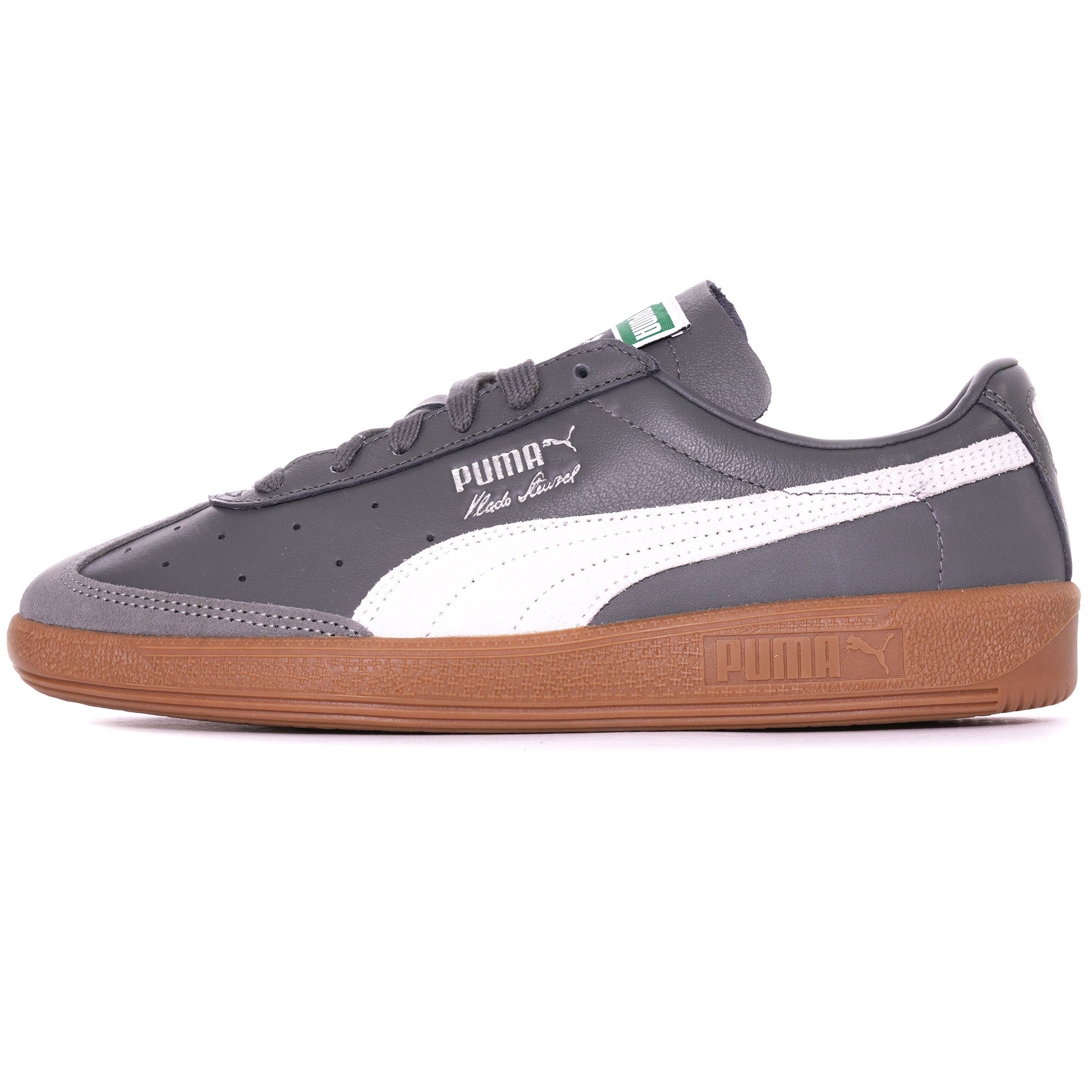 Vlado Stenzel Leather Trainers - Dark Shadow/White