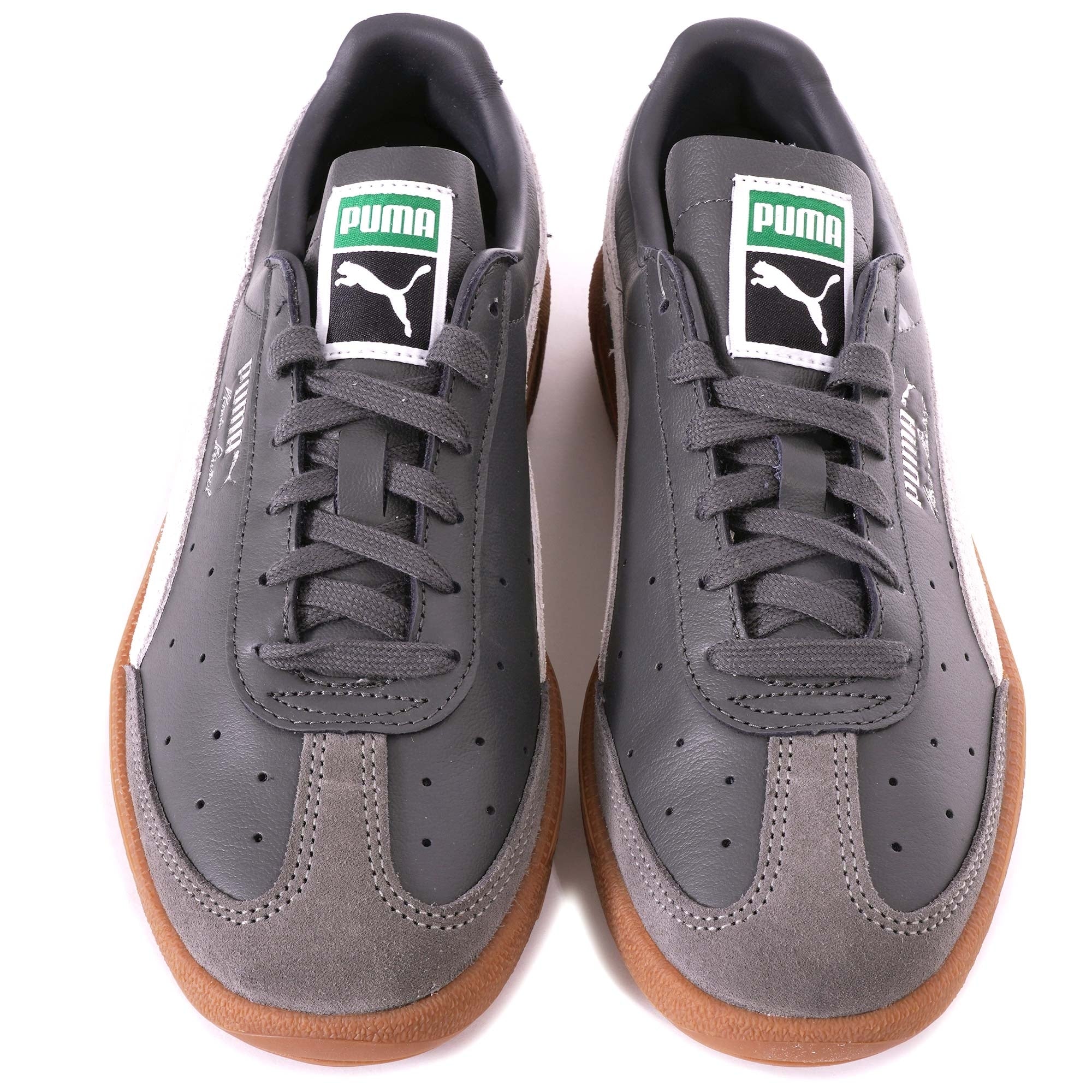 Vlado Stenzel Leather Trainers - Dark Shadow/White