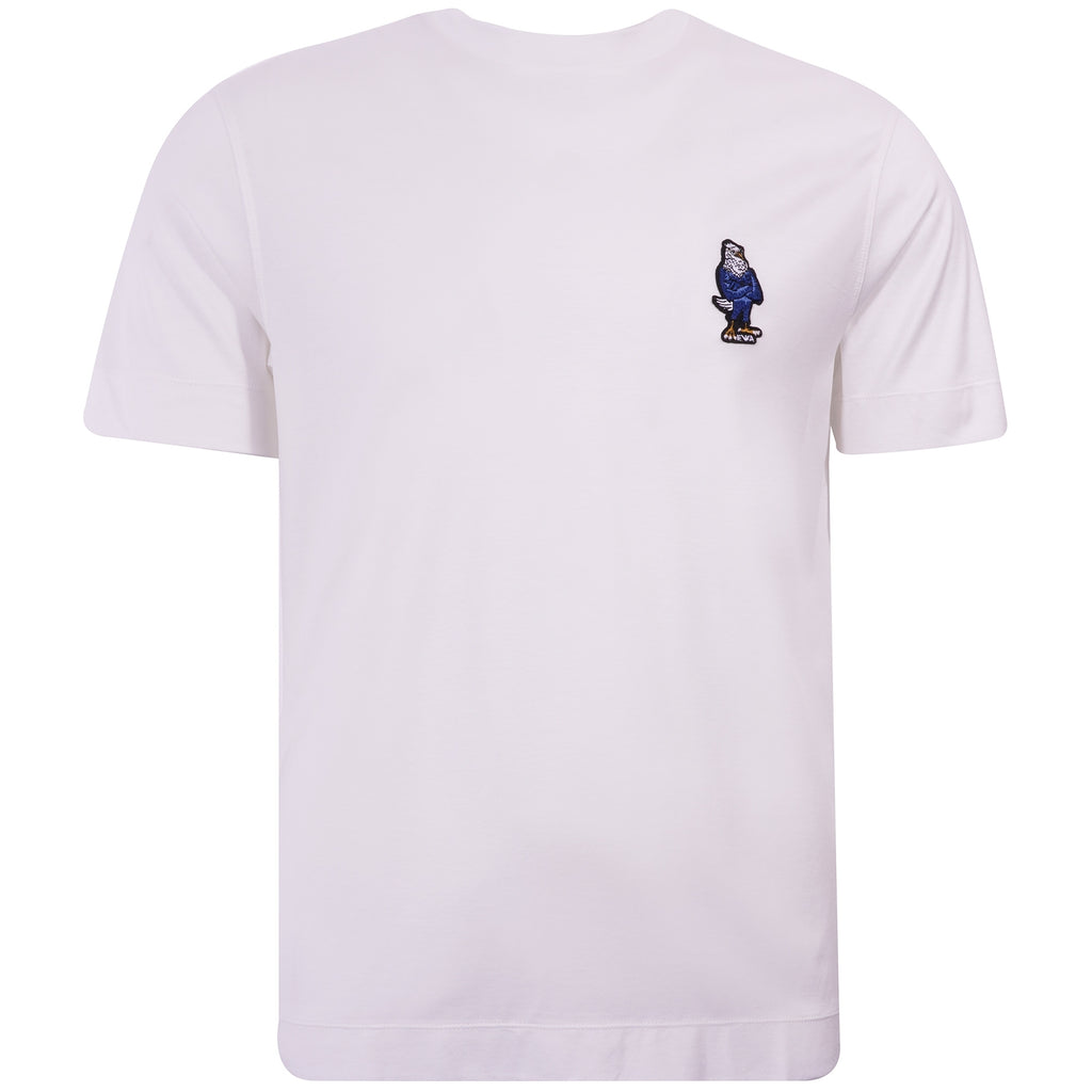 Emporio Armani Small Cartoon Eagle Patch T-shirt - Bianco