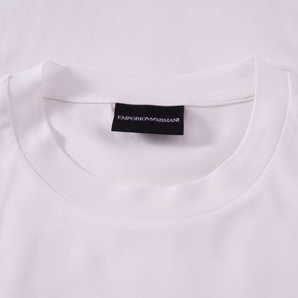 Emporio Armani Small Cartoon Eagle Patch T-shirt - Bianco