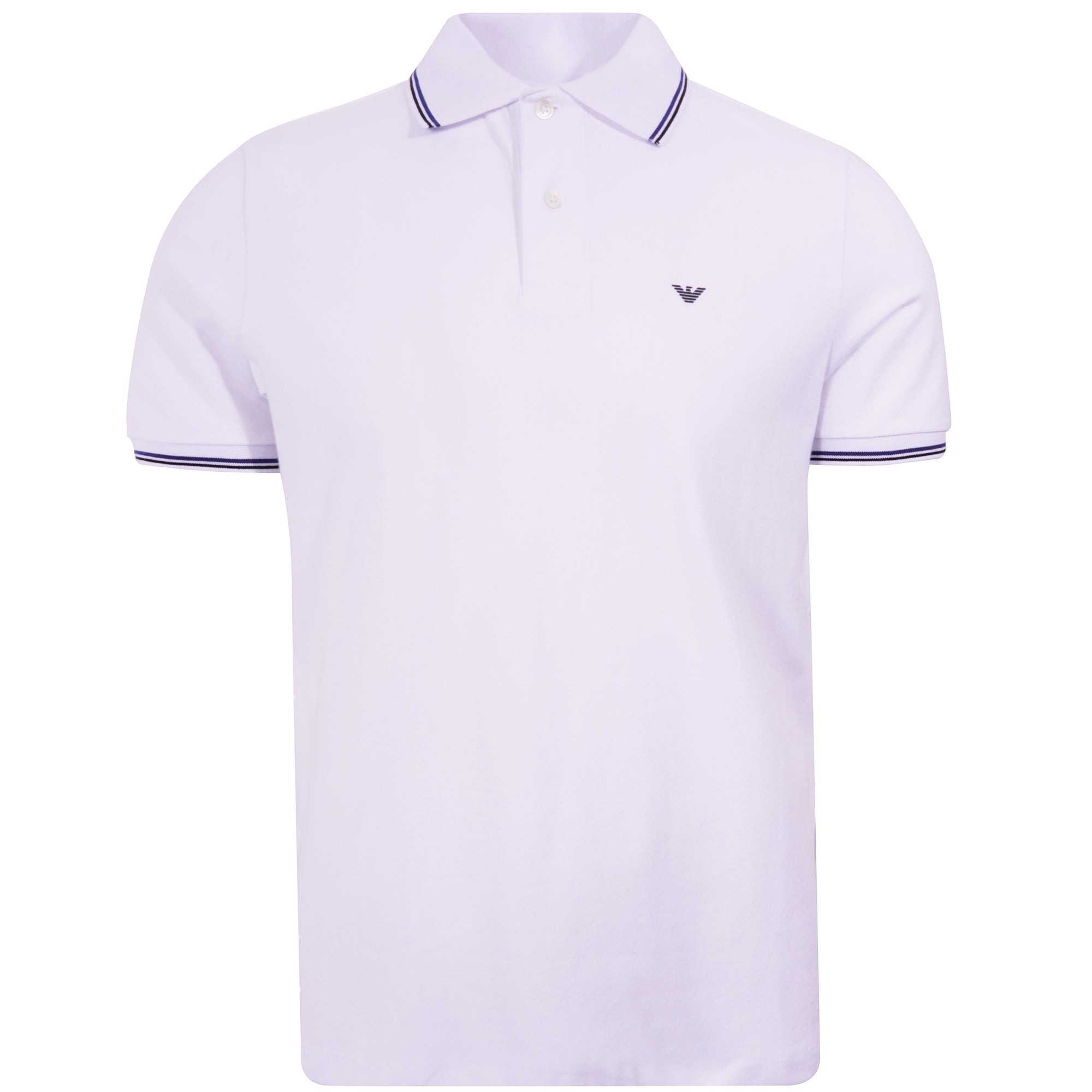 Emporio Armani Stretch Piqu Polo Shirt - White