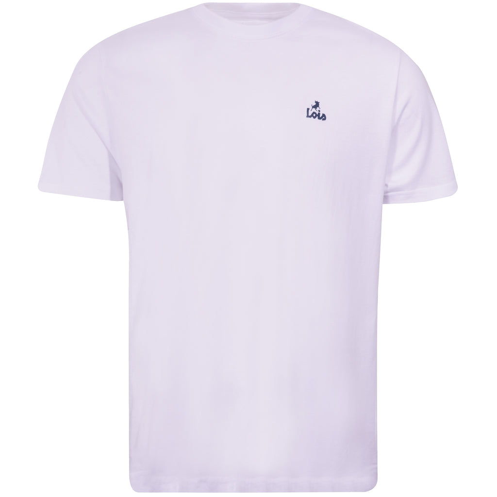 Lois Jeans New Baco Mini Logo T-shirt - White/Navy