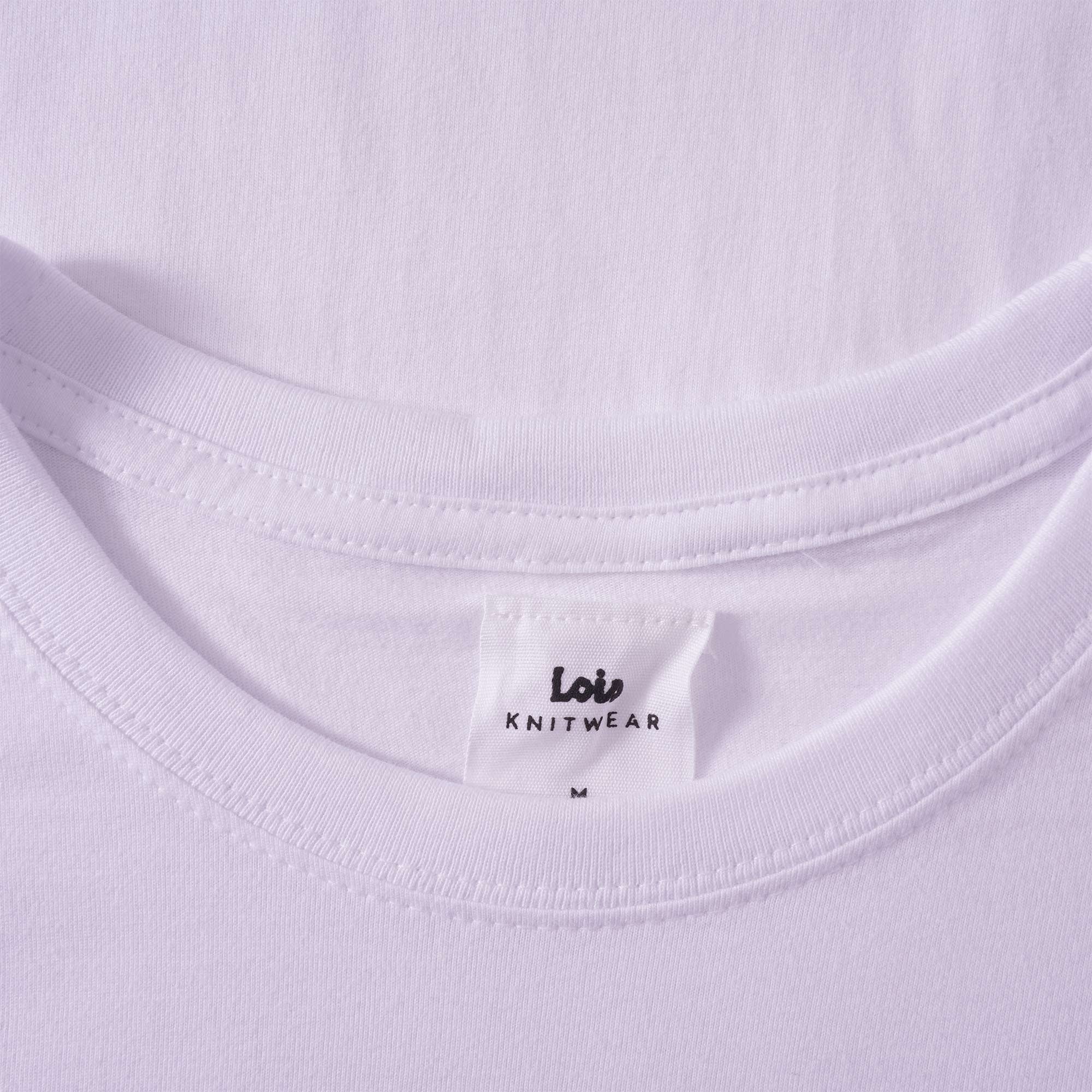 Lois Jeans New Baco Mini Logo T-shirt - White/Navy