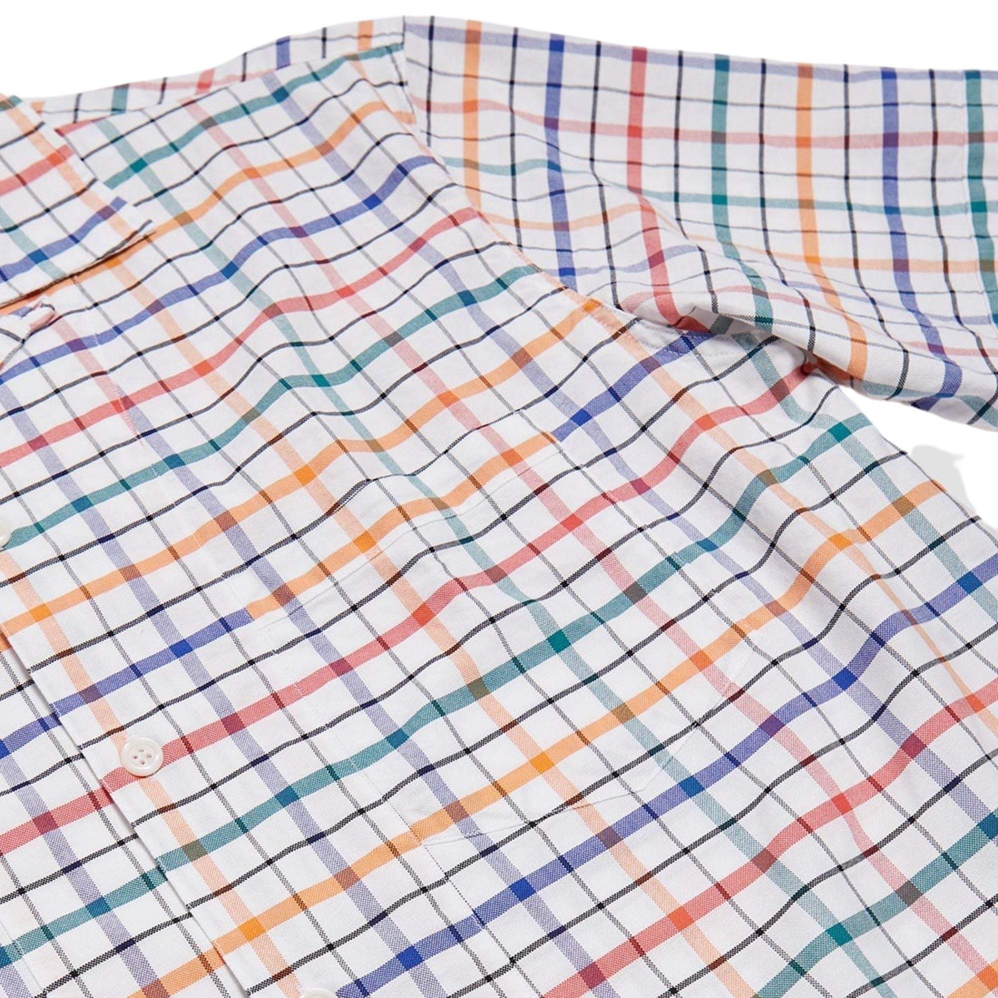 Nigel Cabourn Camp Collar Shirt - Off-White Check
