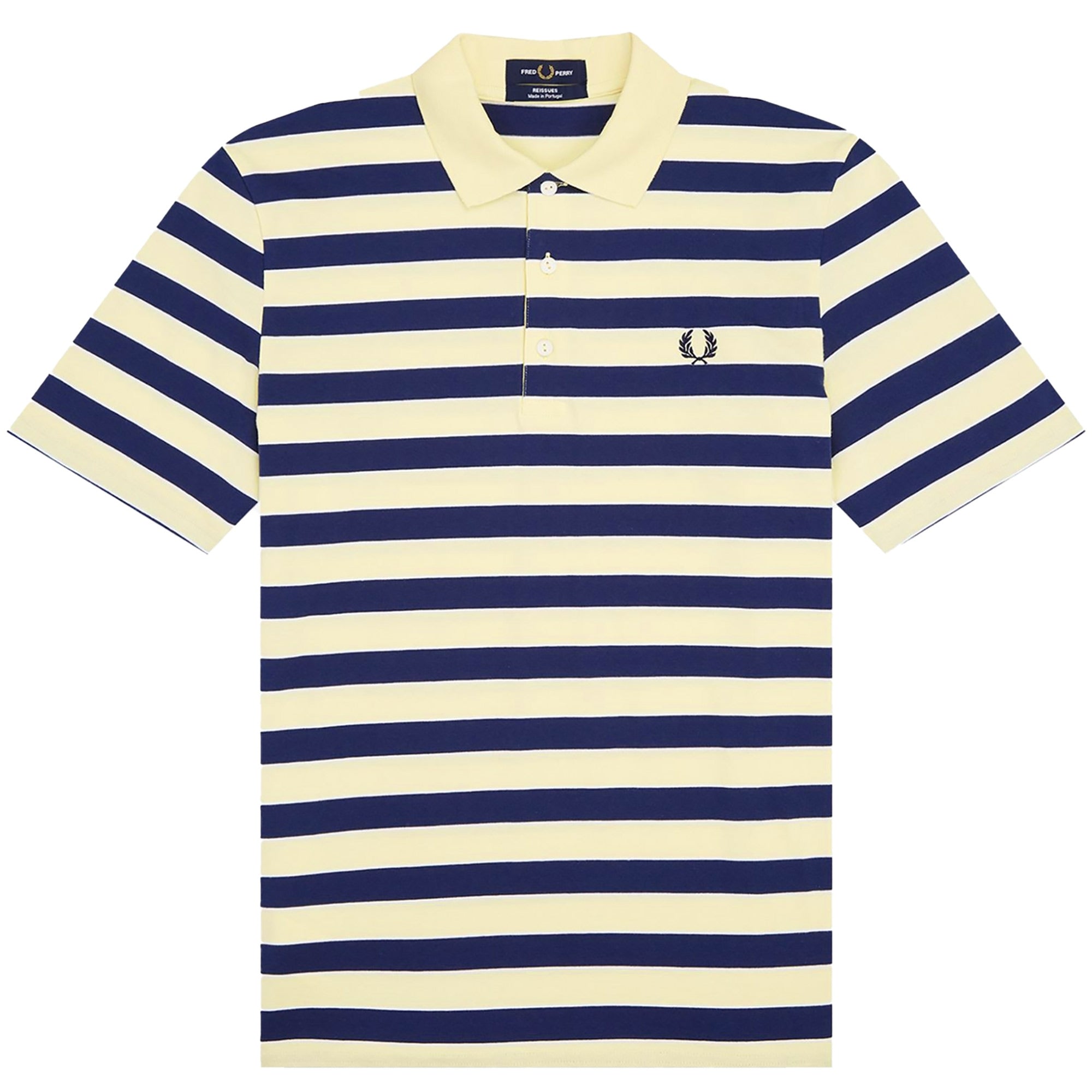 M3 Striped Jersey Polo Shirt - Wax Yellow