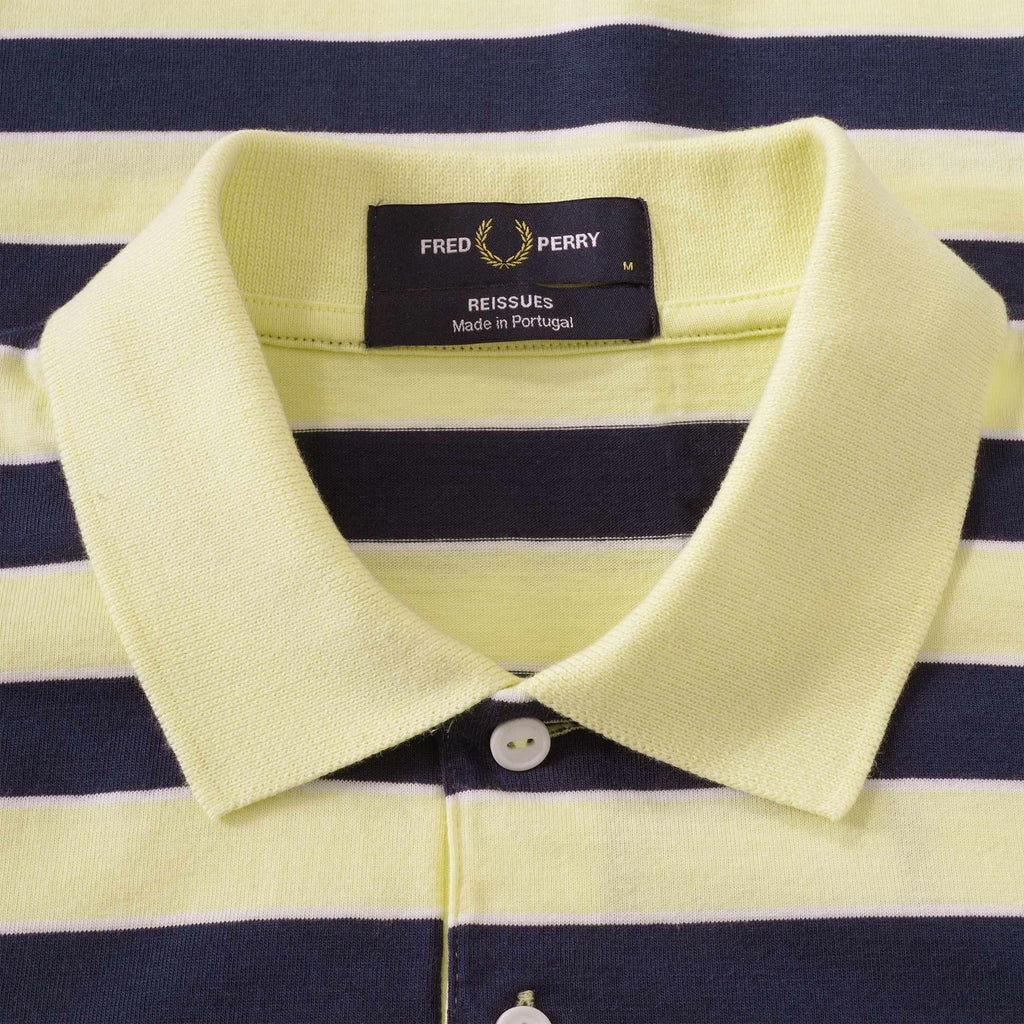 M3 Striped Jersey Polo Shirt - Wax Yellow