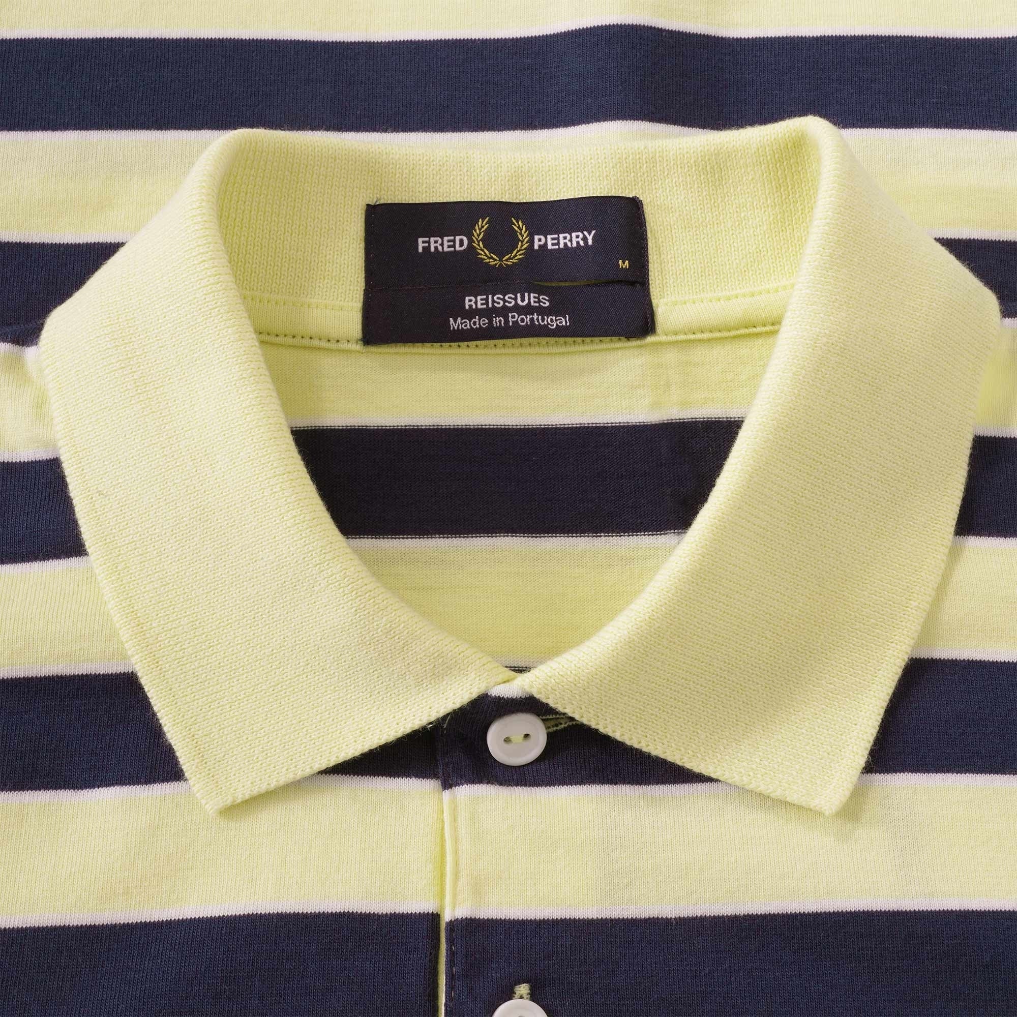 M3 Striped Jersey Polo Shirt - Wax Yellow