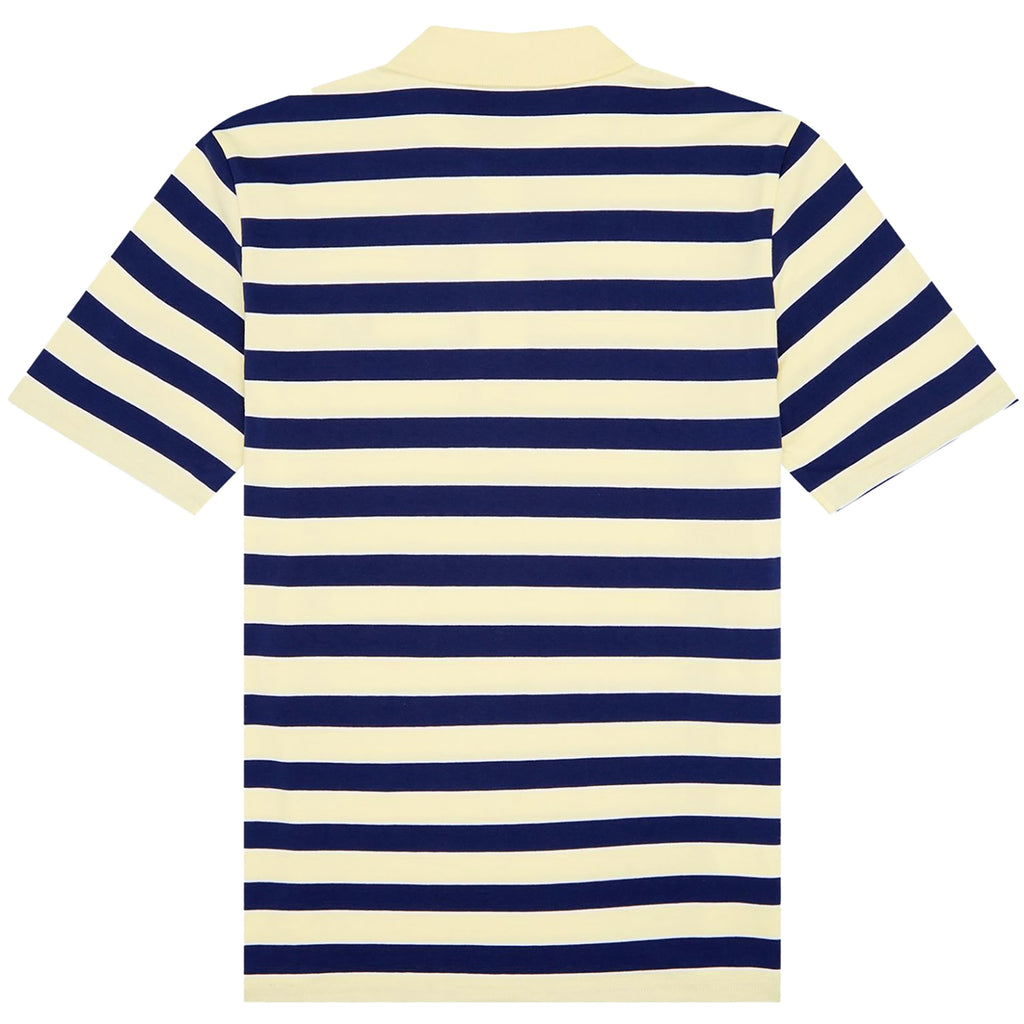 M3 Striped Jersey Polo Shirt - Wax Yellow
