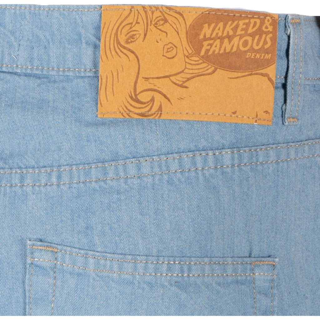 Naked and Famous Denim Weird Guy Sky High Selvedge - Pale Blue
