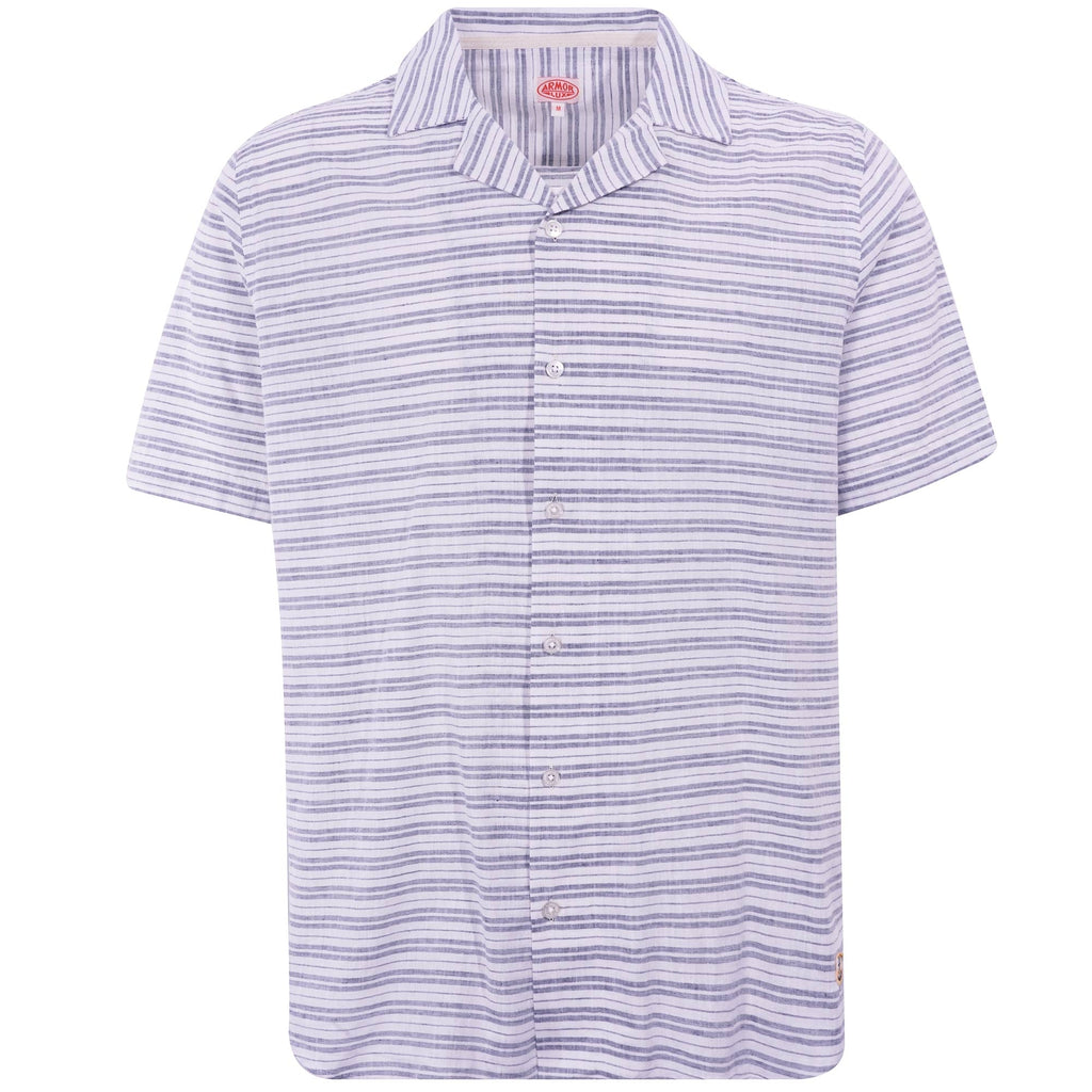 Armor Lux Comfort Shirt - Milk/Navy