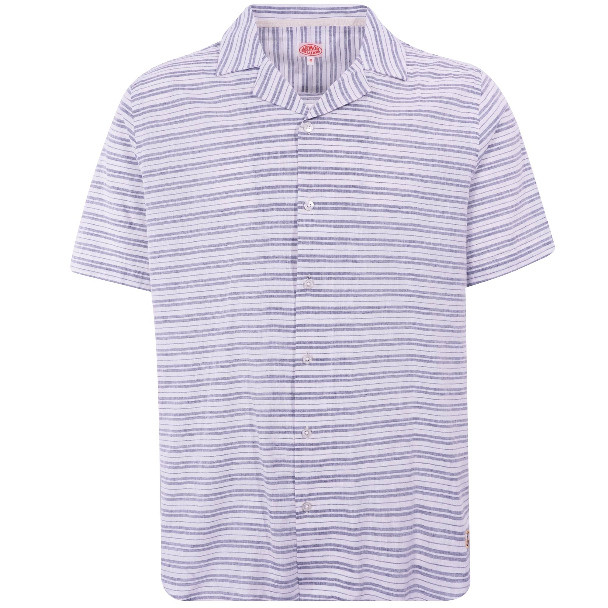 Armor Lux Comfort Shirt - Milk/Navy
