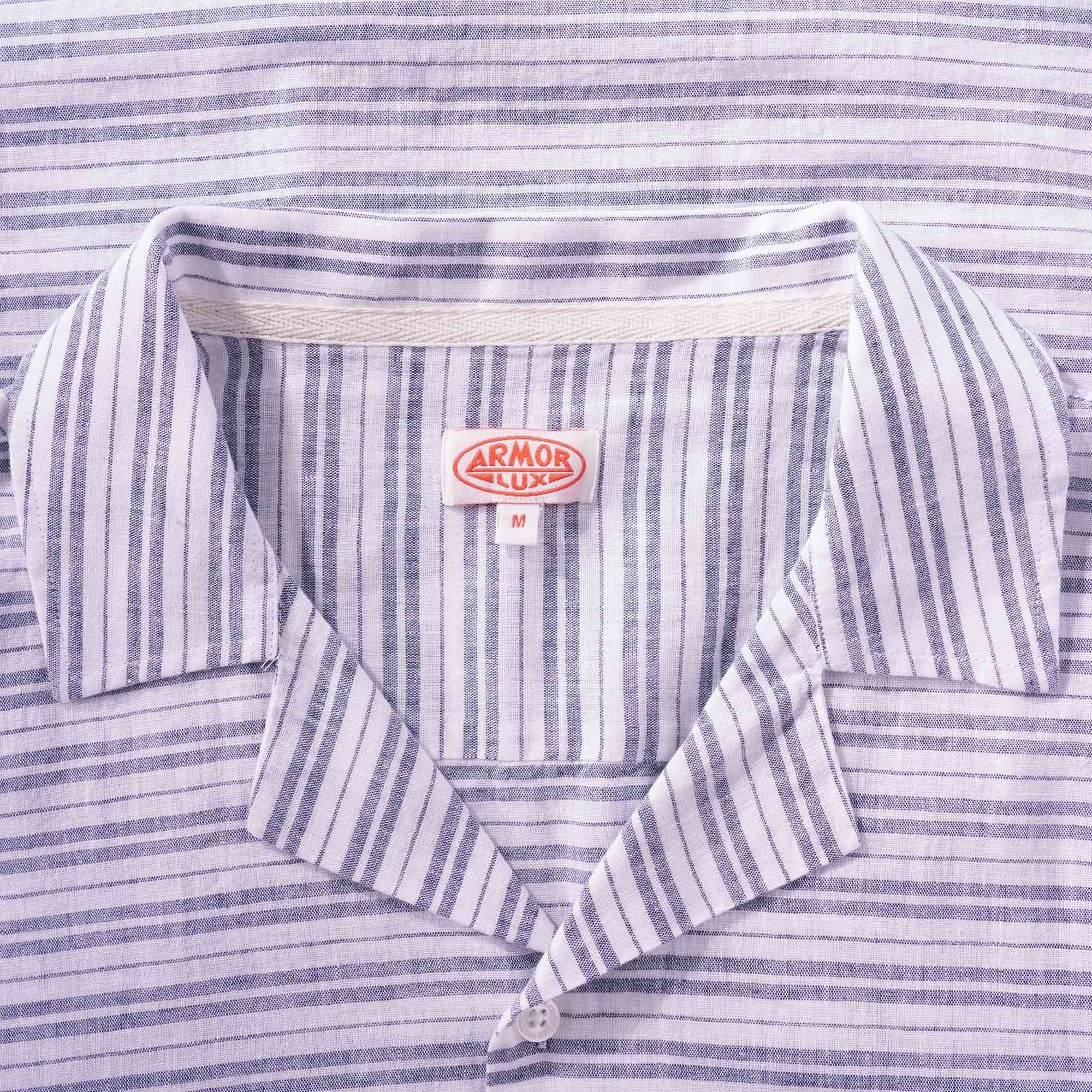 Armor Lux Comfort Shirt - Milk/Navy