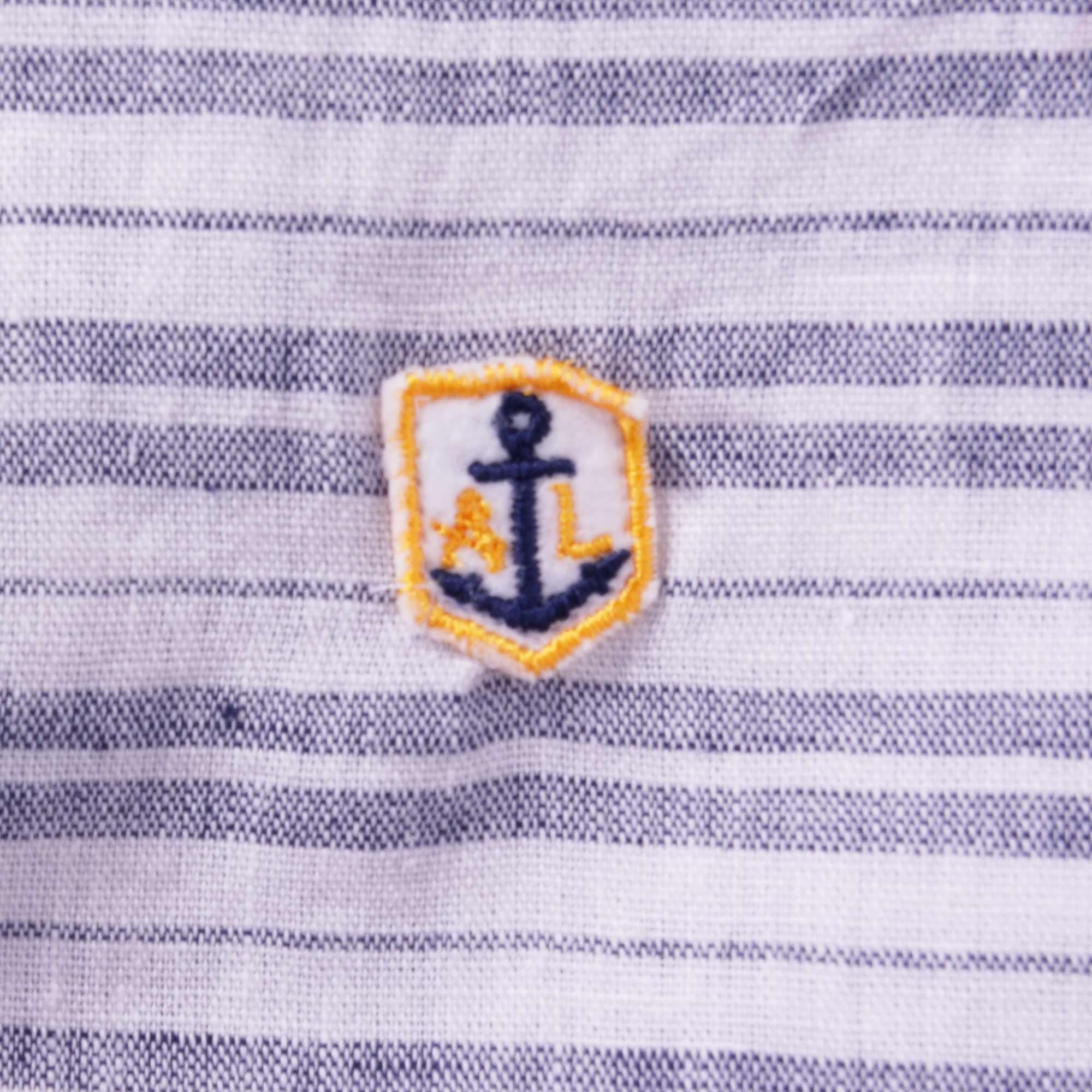 Armor Lux Comfort Shirt - Milk/Navy