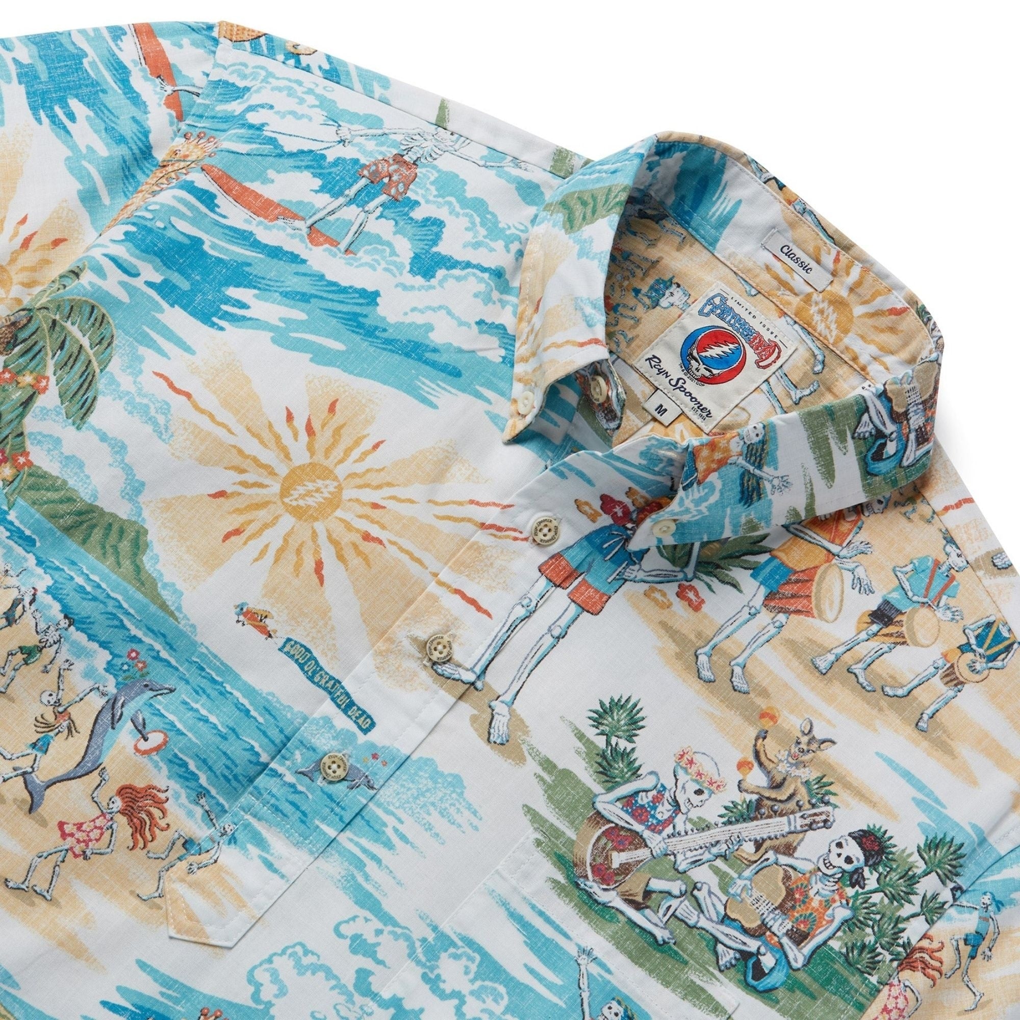 Reyn Spooner Grateful Dead Beach Party Shirt - White